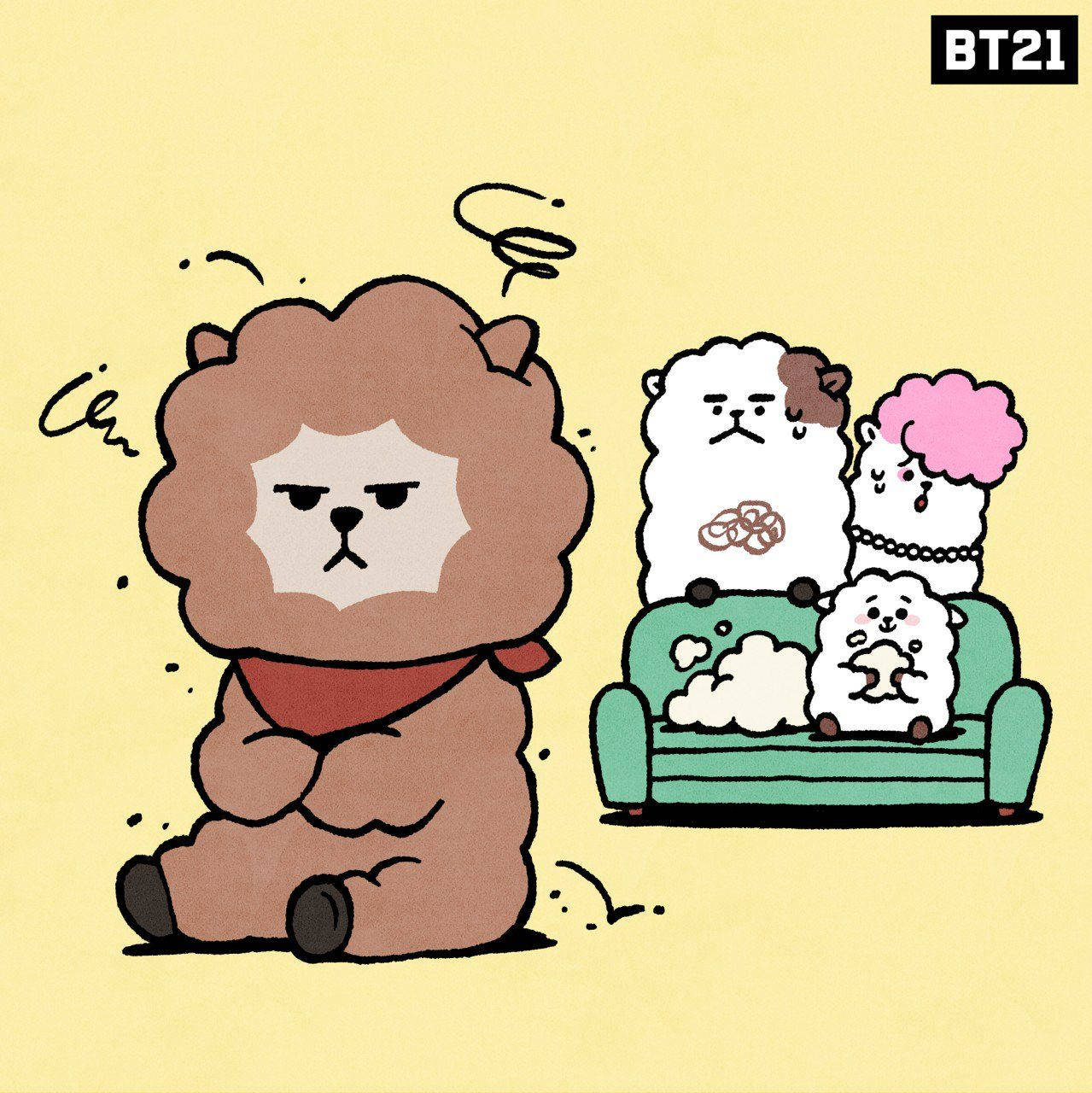 Brown Rj Bt21 With His Family Background