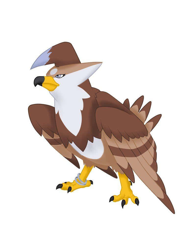 Brown Staraptor Background
