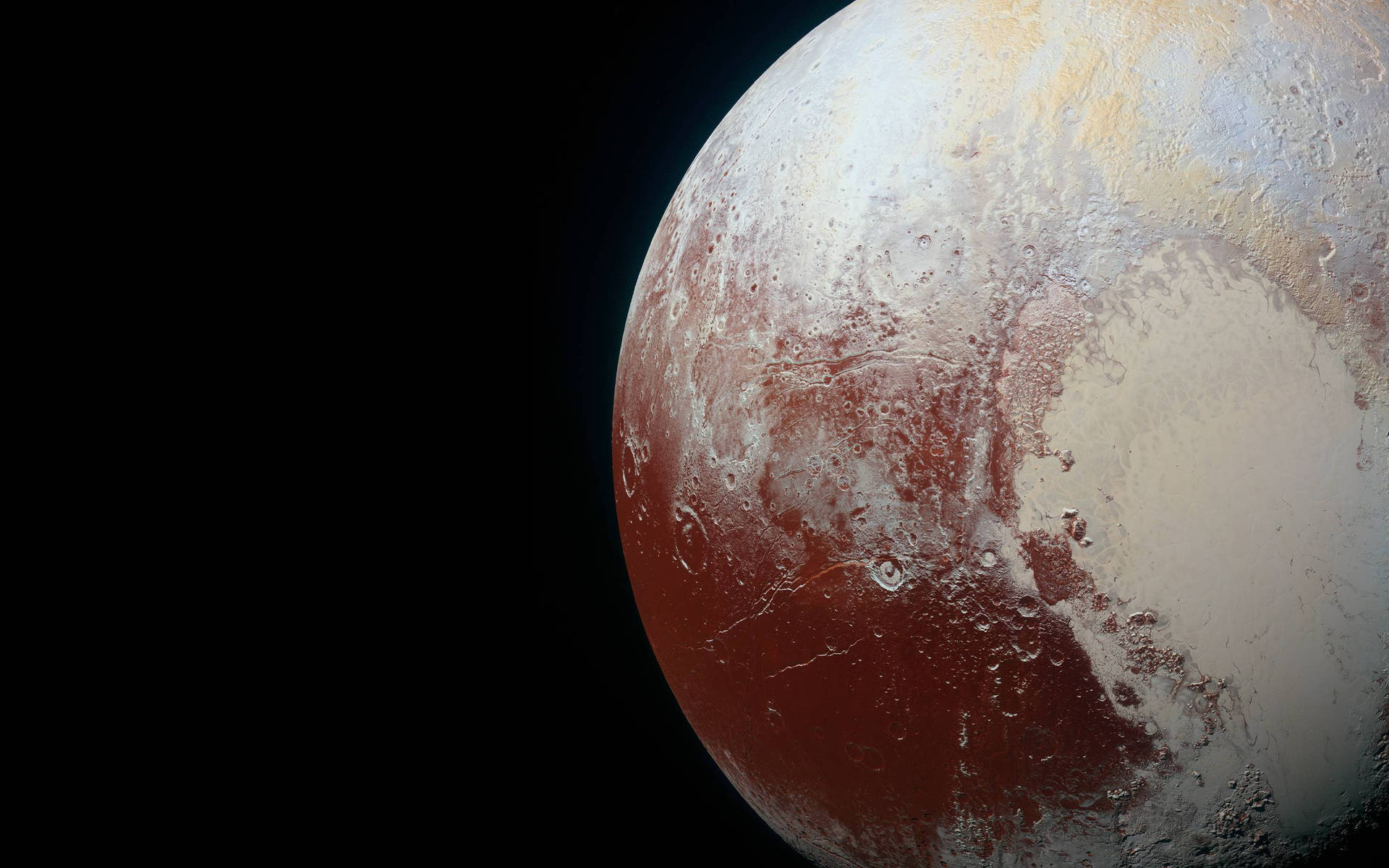 Brown Surface Of Pluto Background