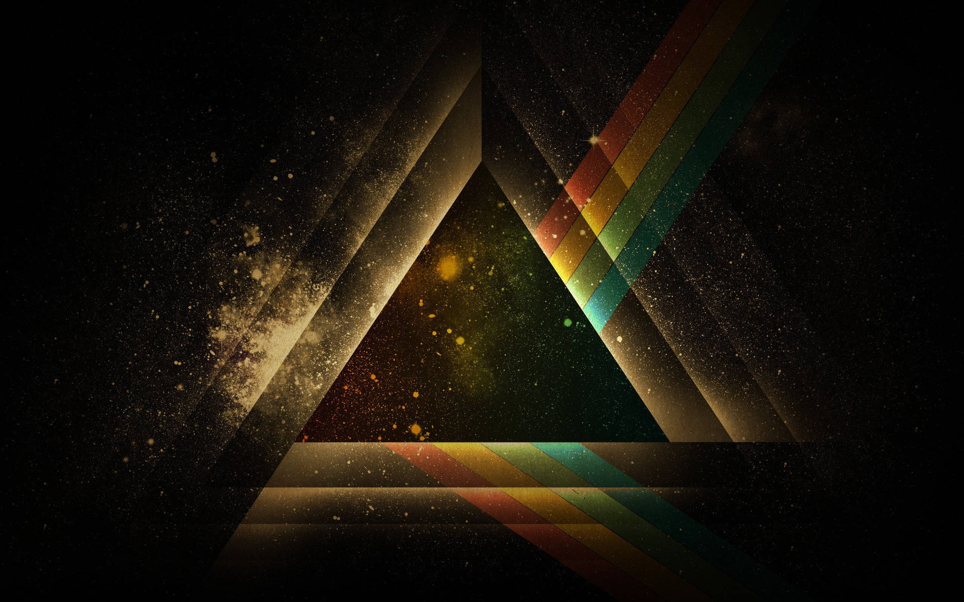 Brown Triangle Prism Background