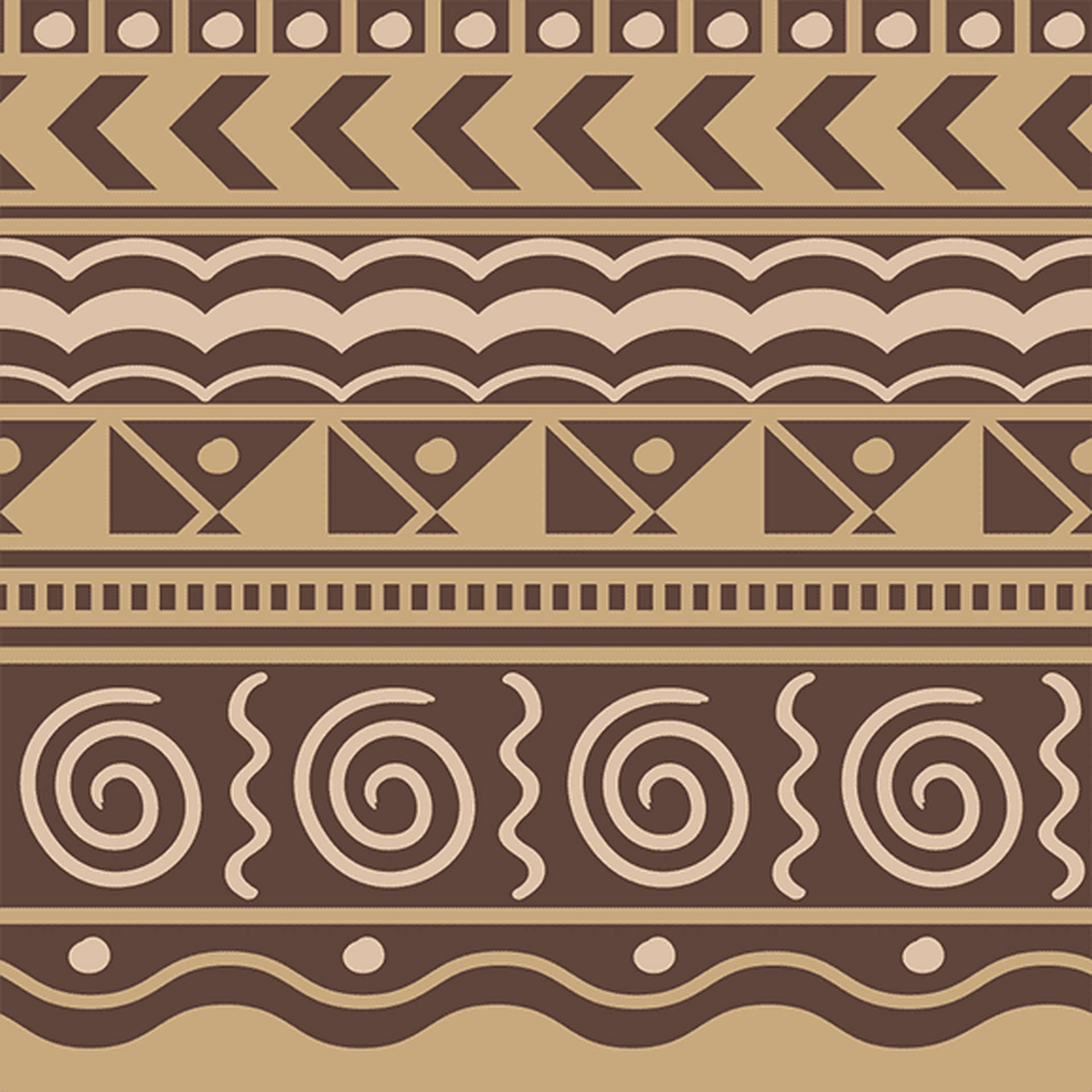 Brown Tribal Pattern Background