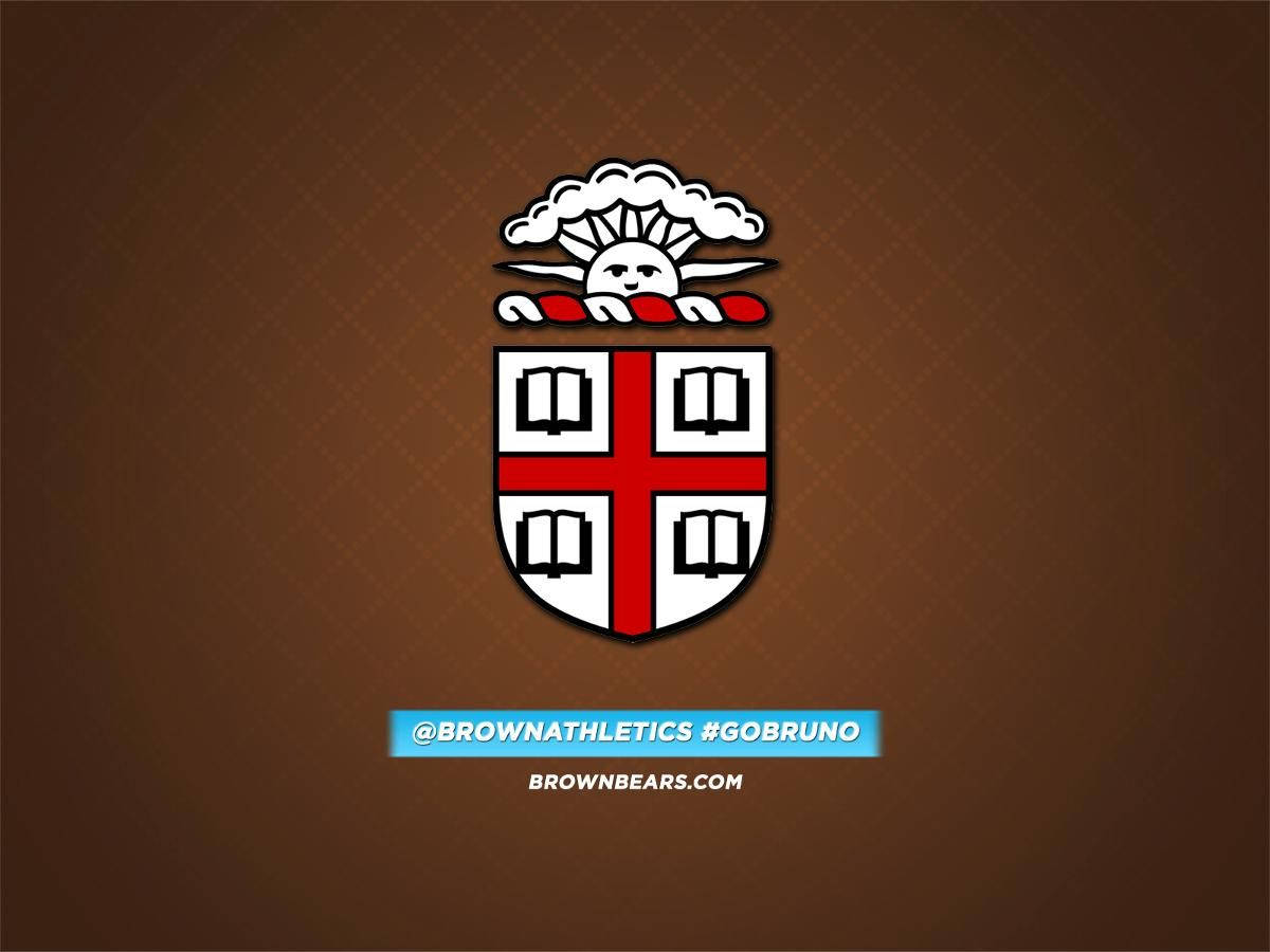 Brown University Logo And Hashtags Background