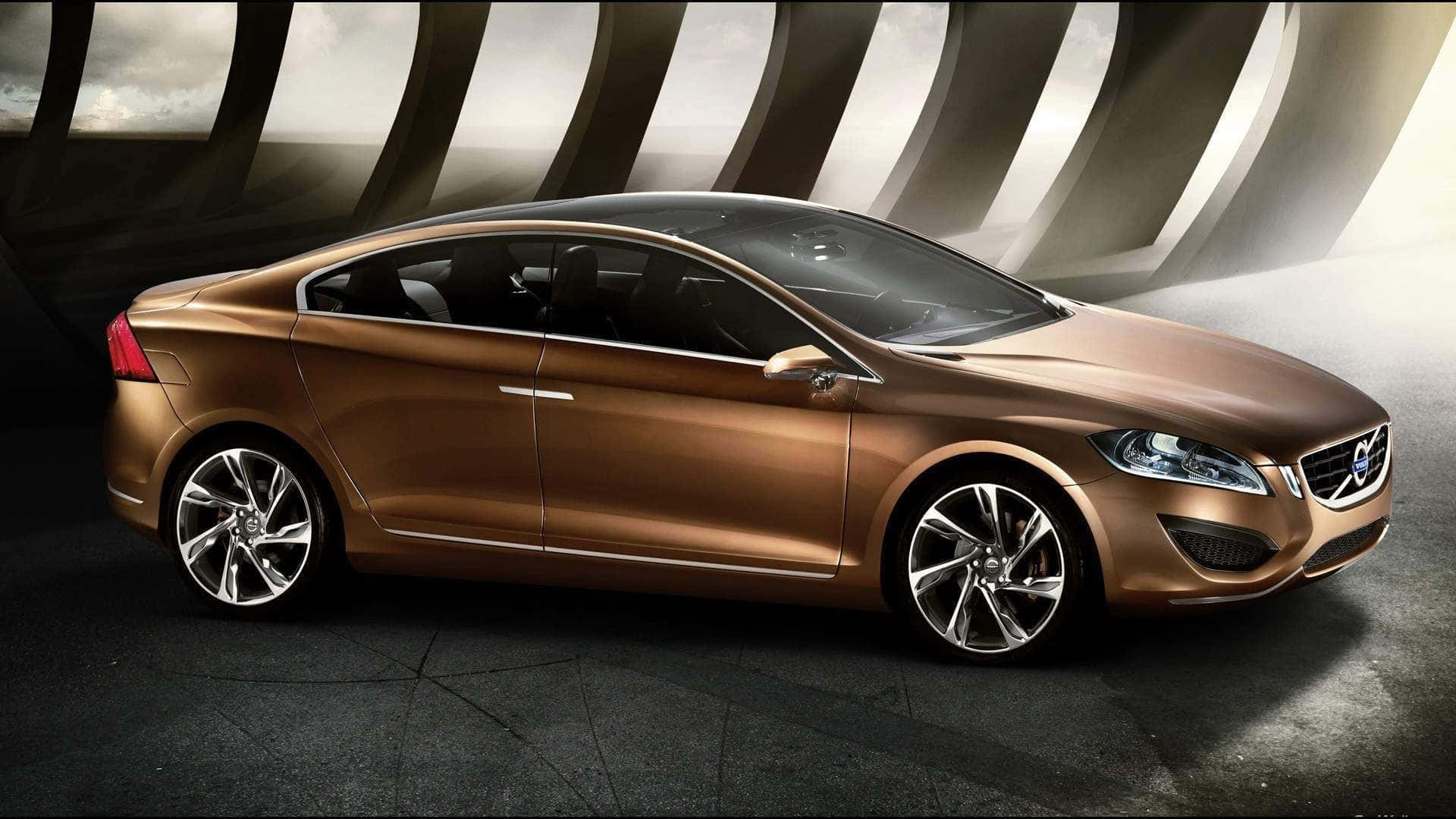 Brown Volvo Diamond Car Background