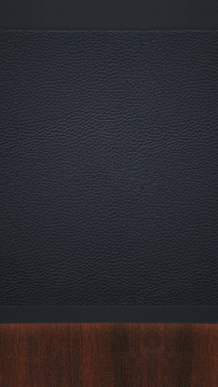 Brown Wood And Black Leather Iphone Background