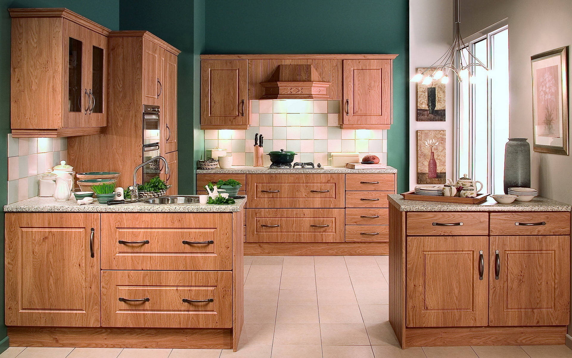 Brown Wooden Kitchen Design