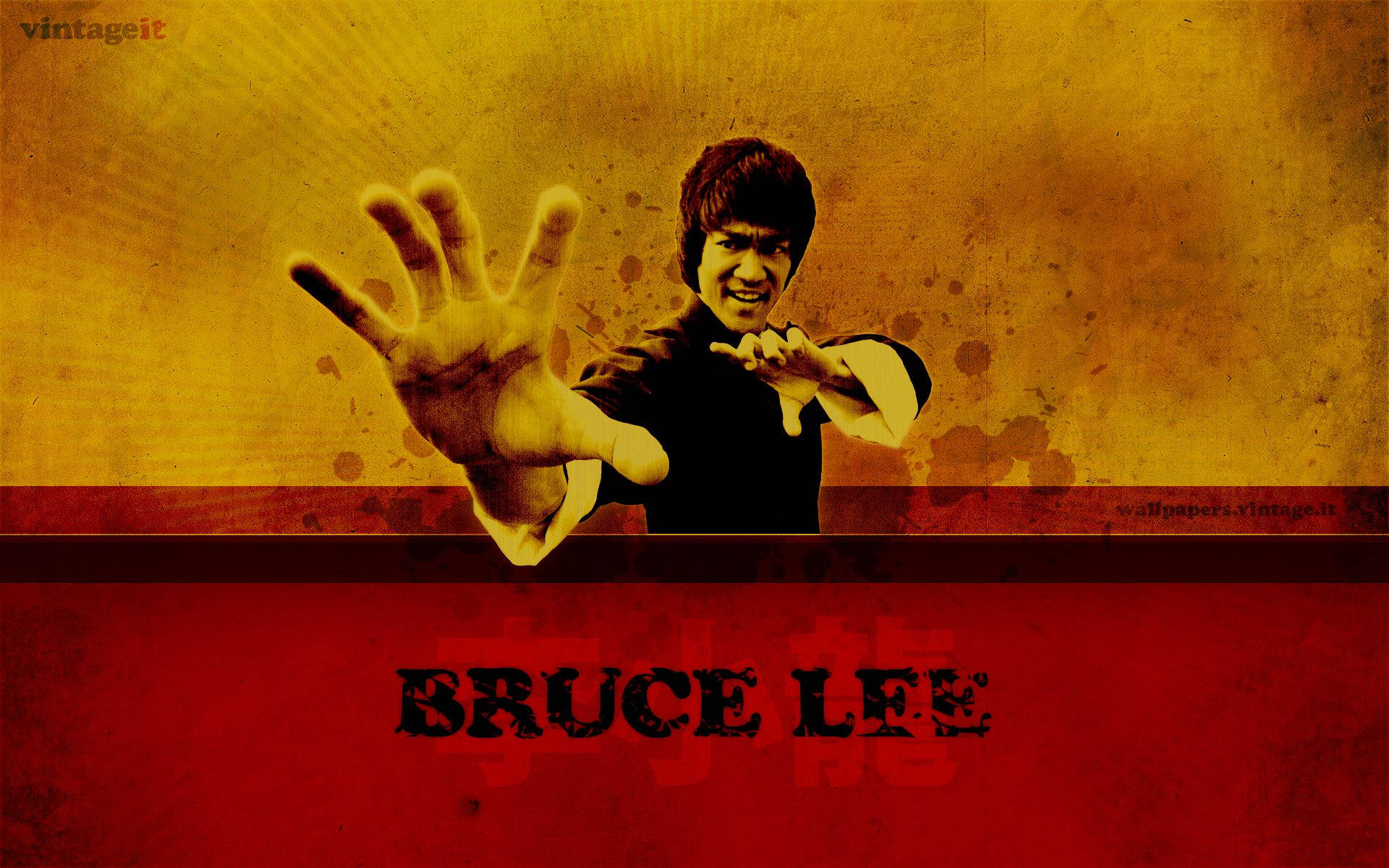 Bruce Lee Practicing The Iconic One-inch Punch Background
