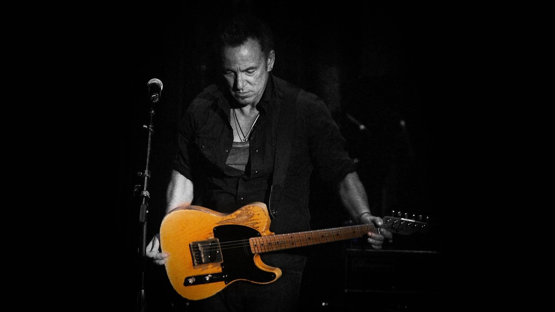 Bruce Springsteen Playing Fender Telecaster Guitar