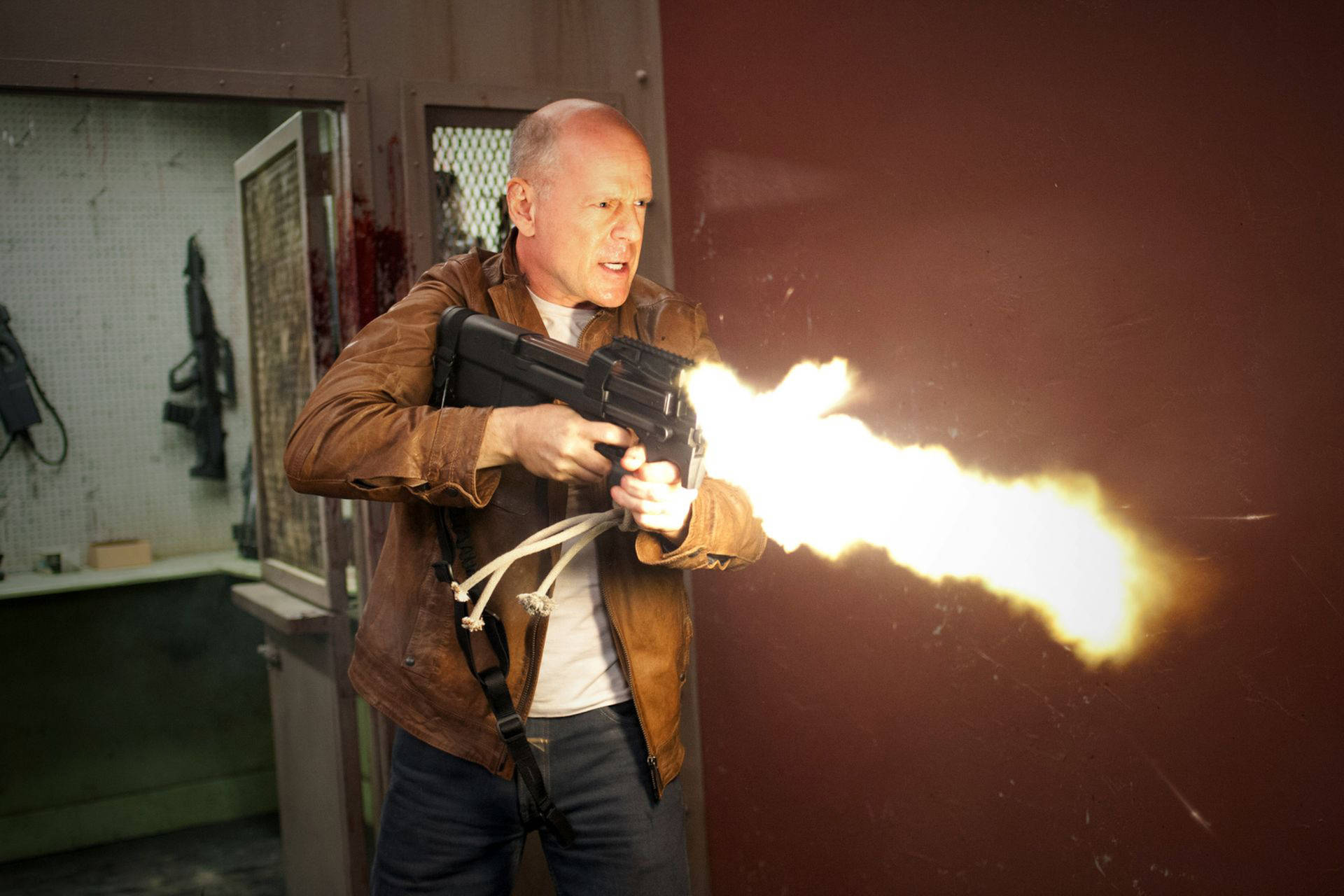 Bruce Willis In An Action-packed Scene