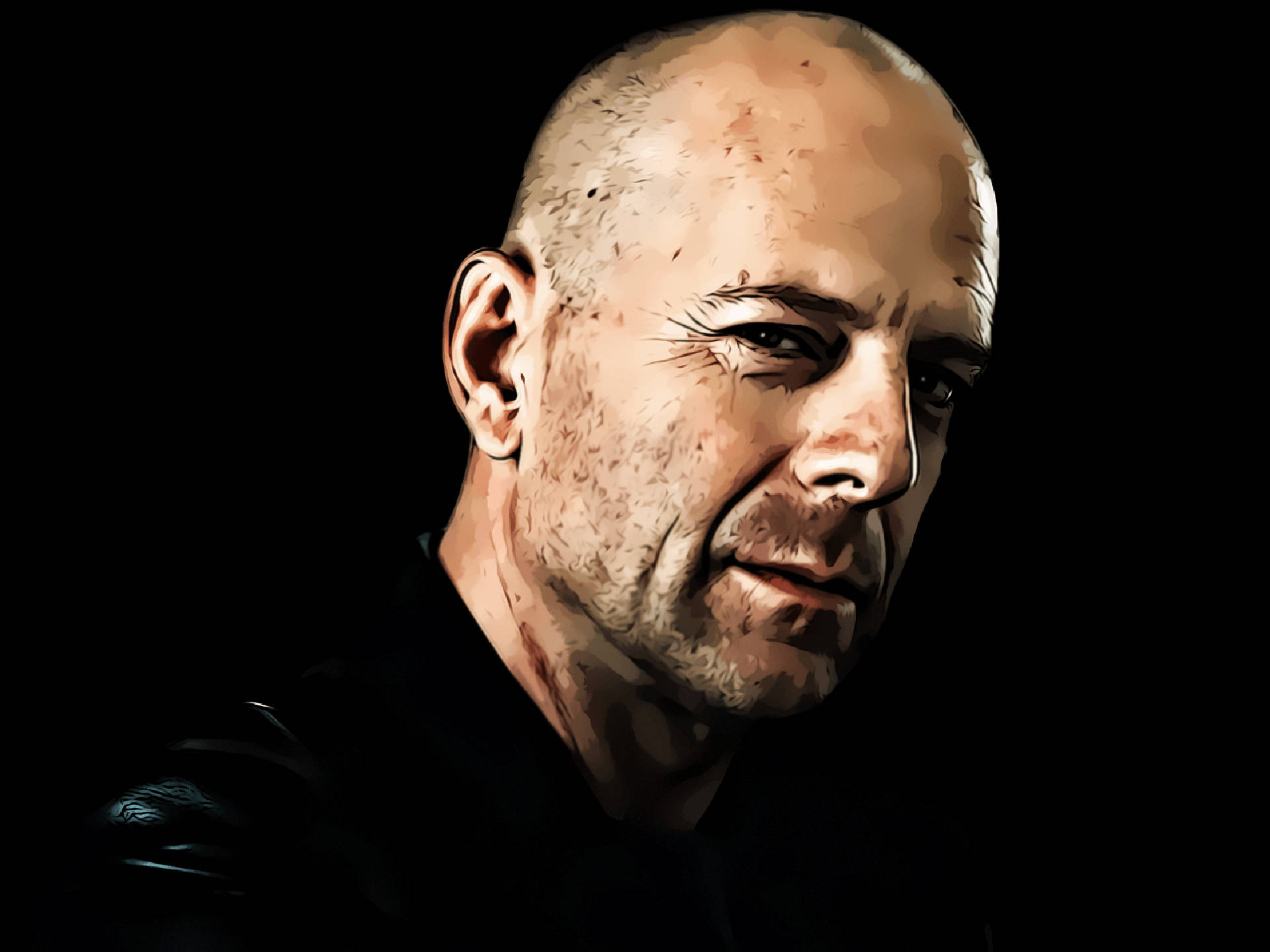 Bruce Willis Vector Art Background
