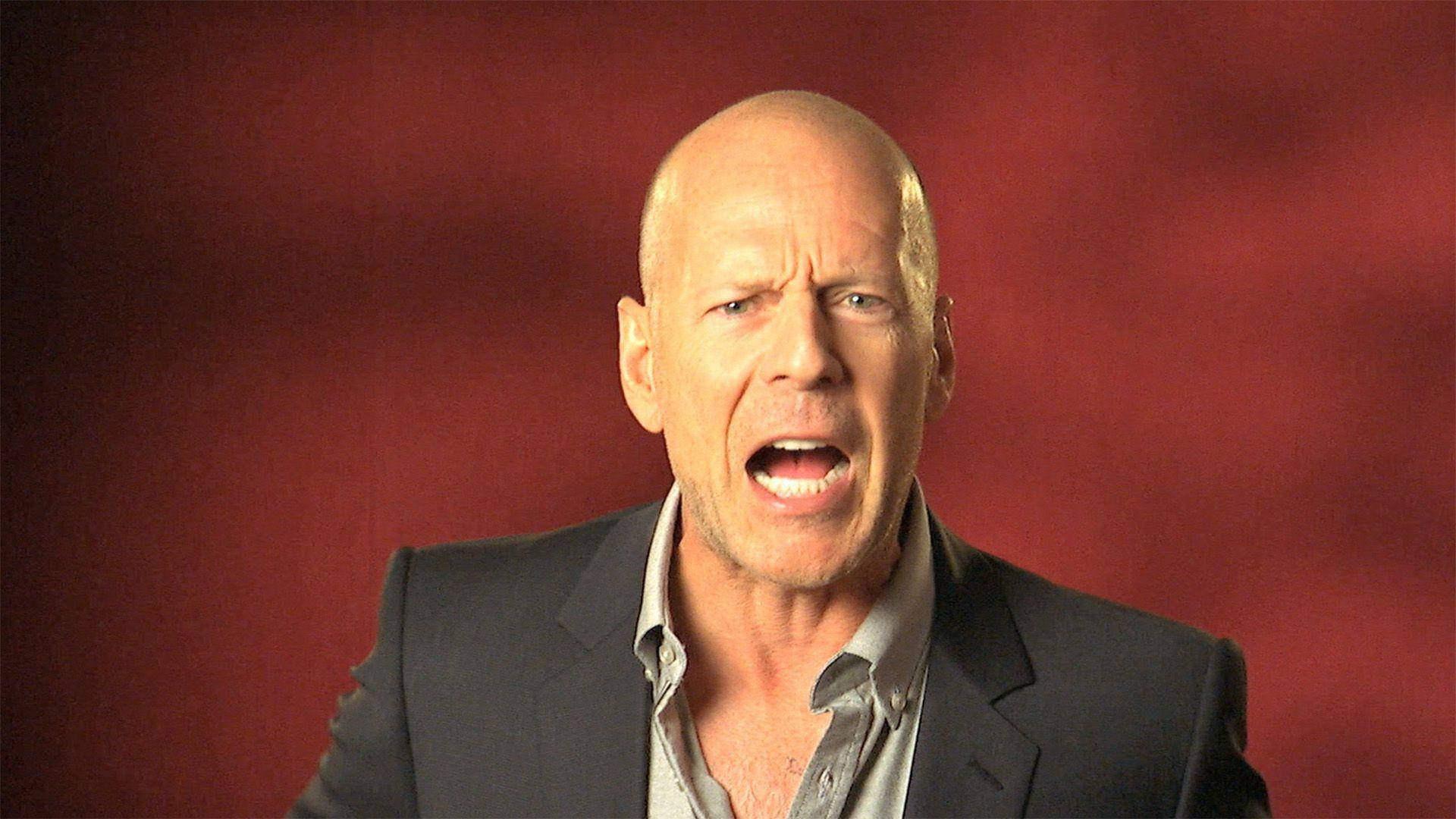 Bruce Willis Yelling Still Background