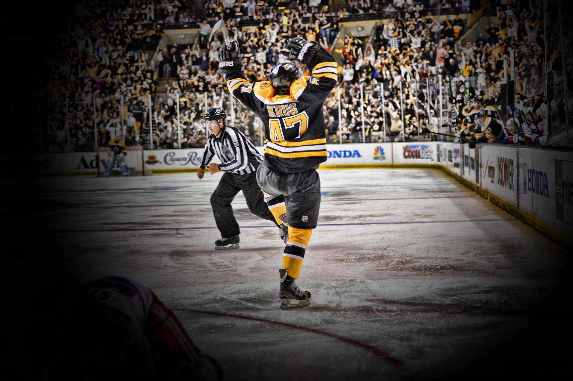 Bruins Player Torey Krug In His First Nhl Game In October 2013