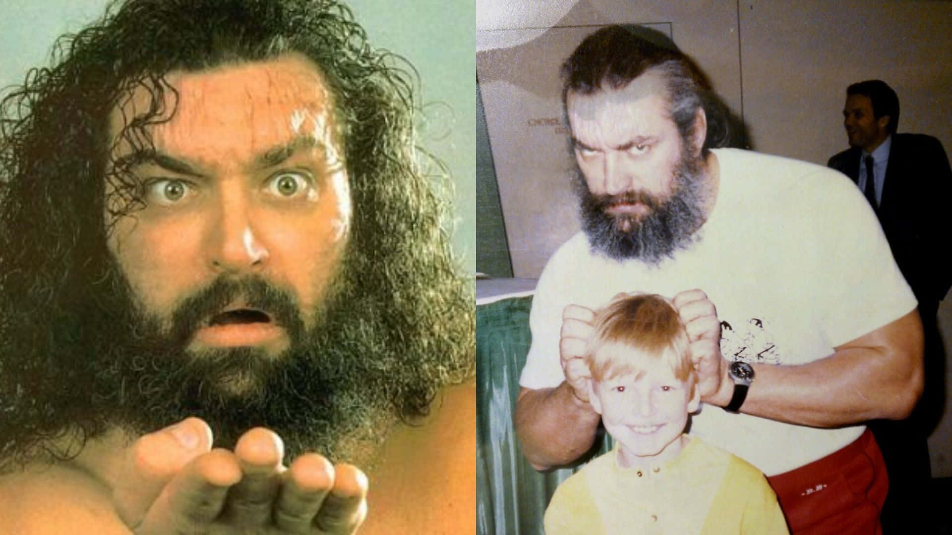 Bruiser Brody As Wrestler And Father Background
