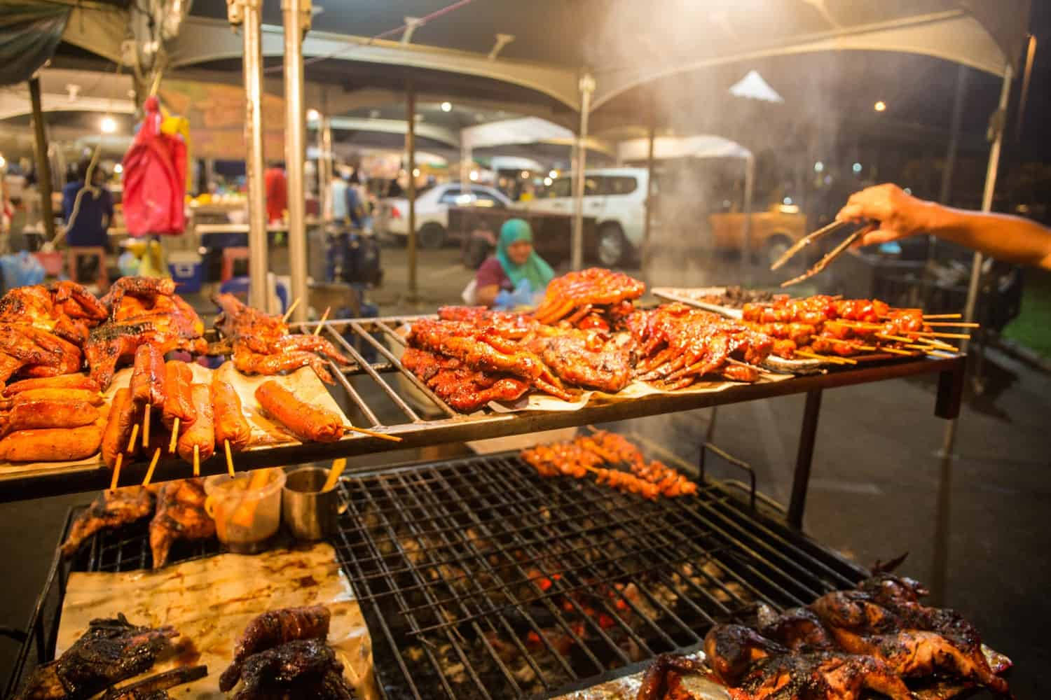 Brunei Street Food Background