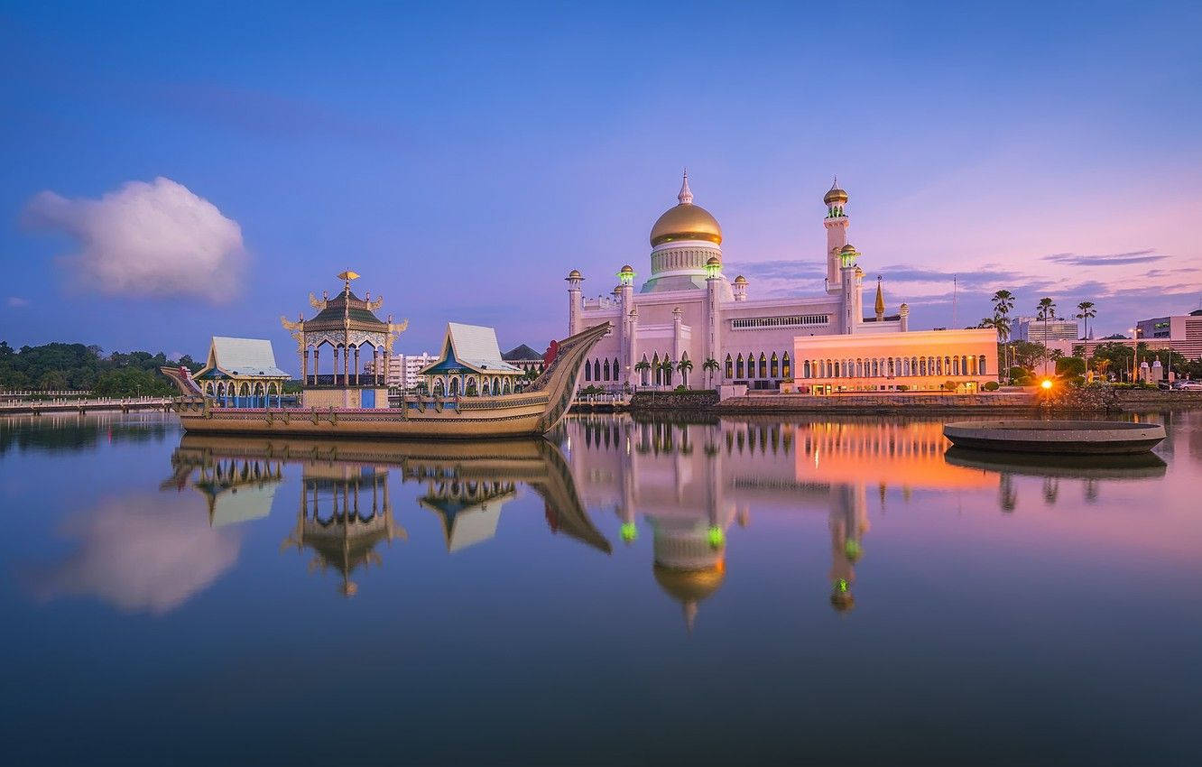 Brunei Sunset Sky Background