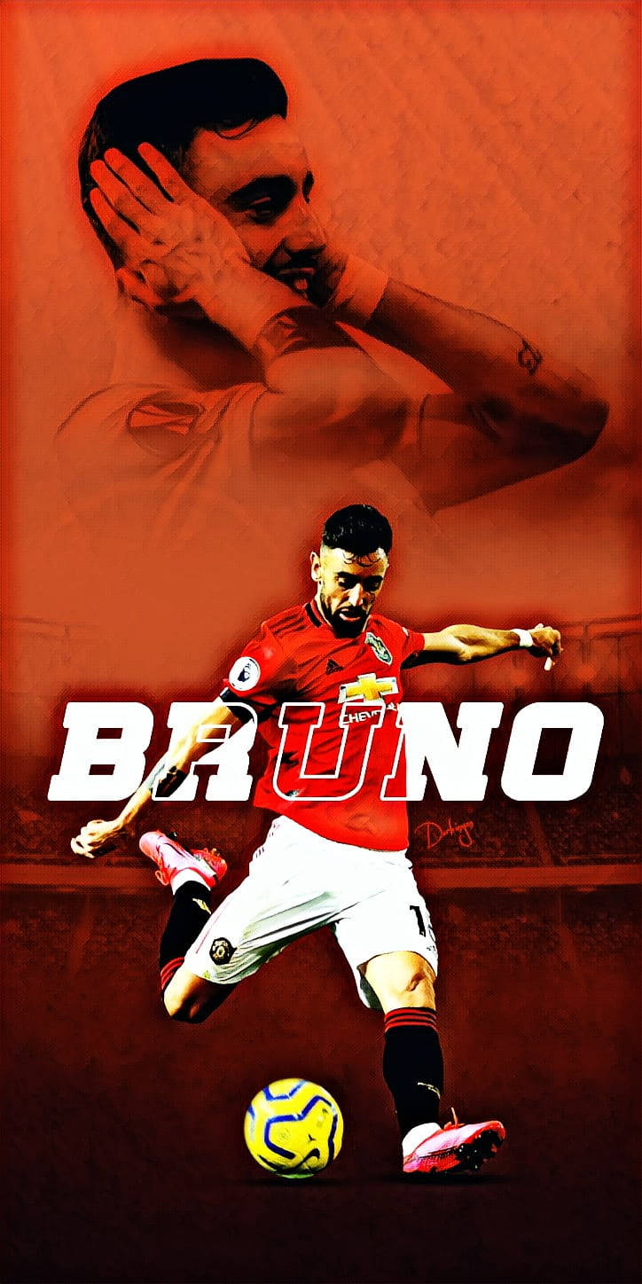 Bruno Fernandes Cool Graphic Background