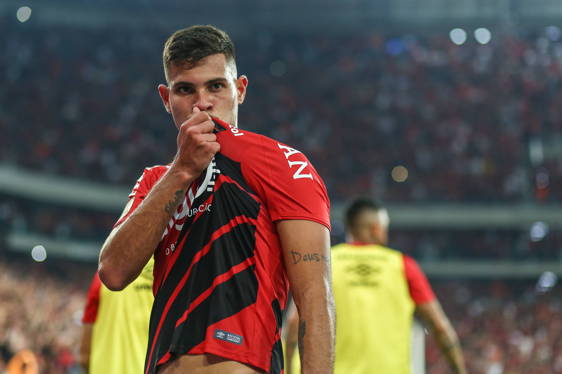 Bruno Guimarães In Football Stadium