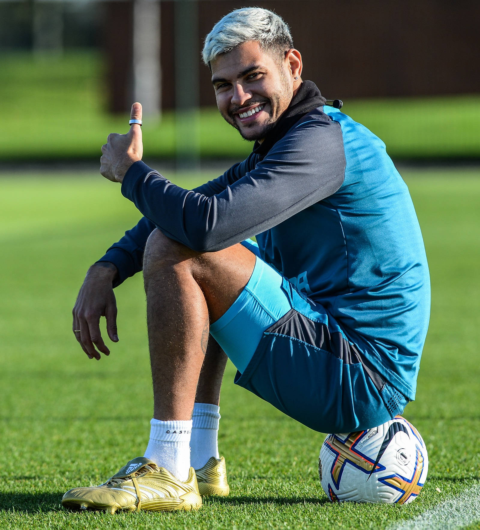 Bruno Guimarães Sitting Thumbs Up