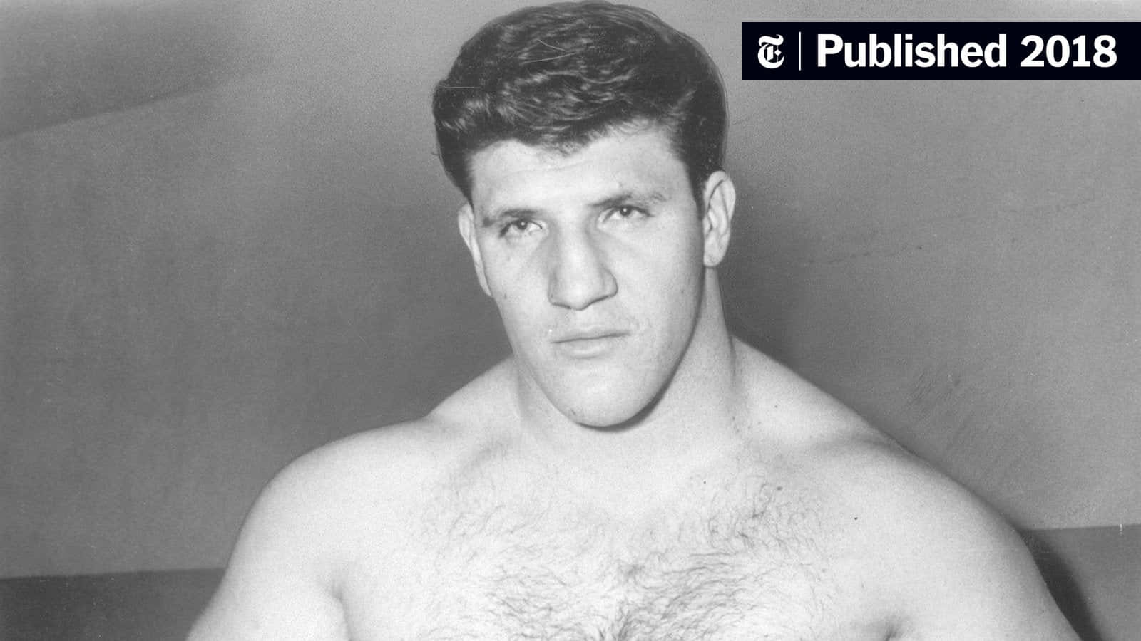 Bruno Sammartino Vintage Grayscale Portrait