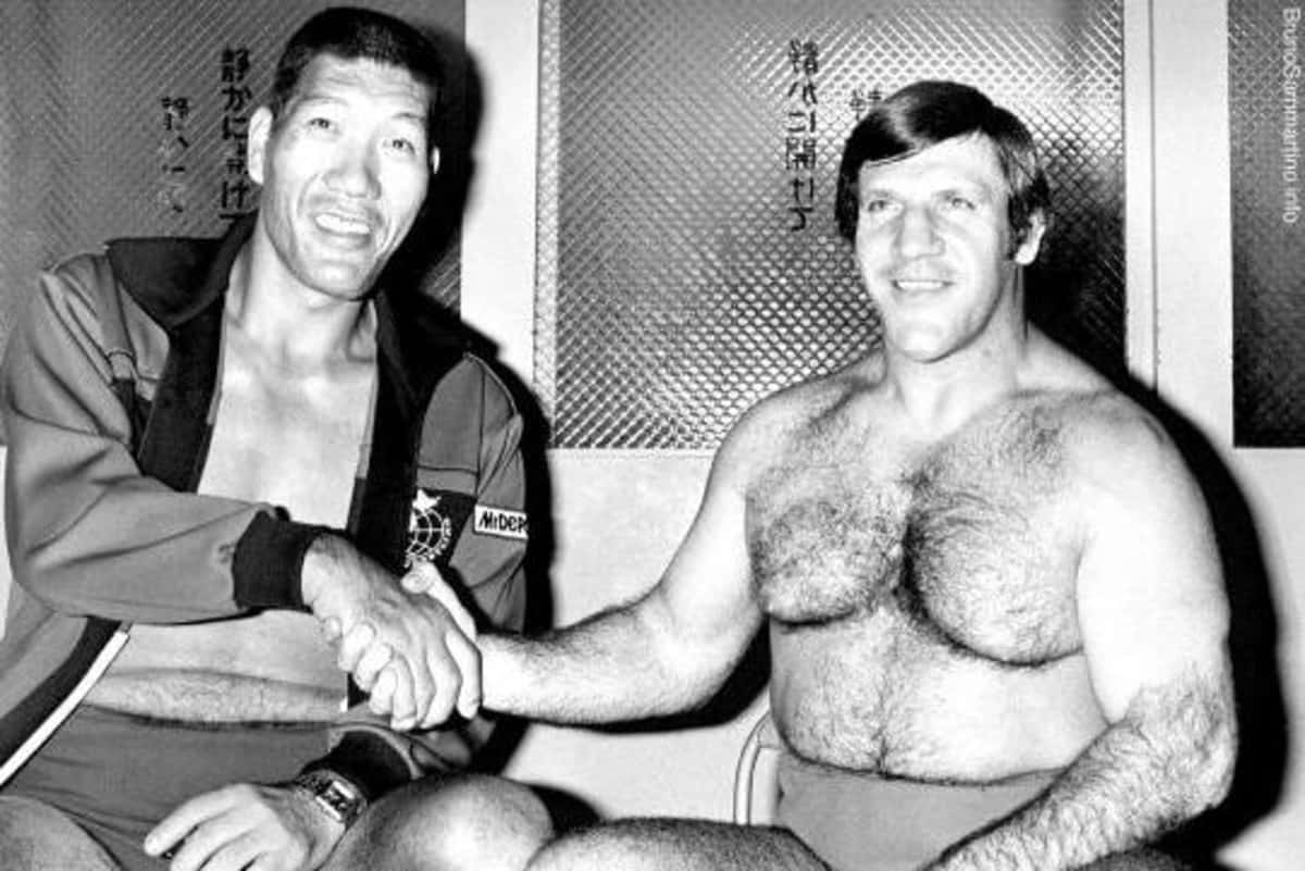 Bruno Sammartino With Giant Baba Background