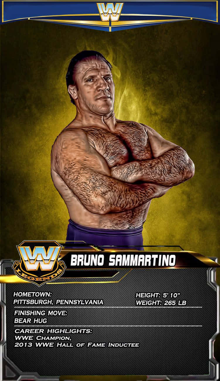 Bruno Sammartino Wrestling Trading Card