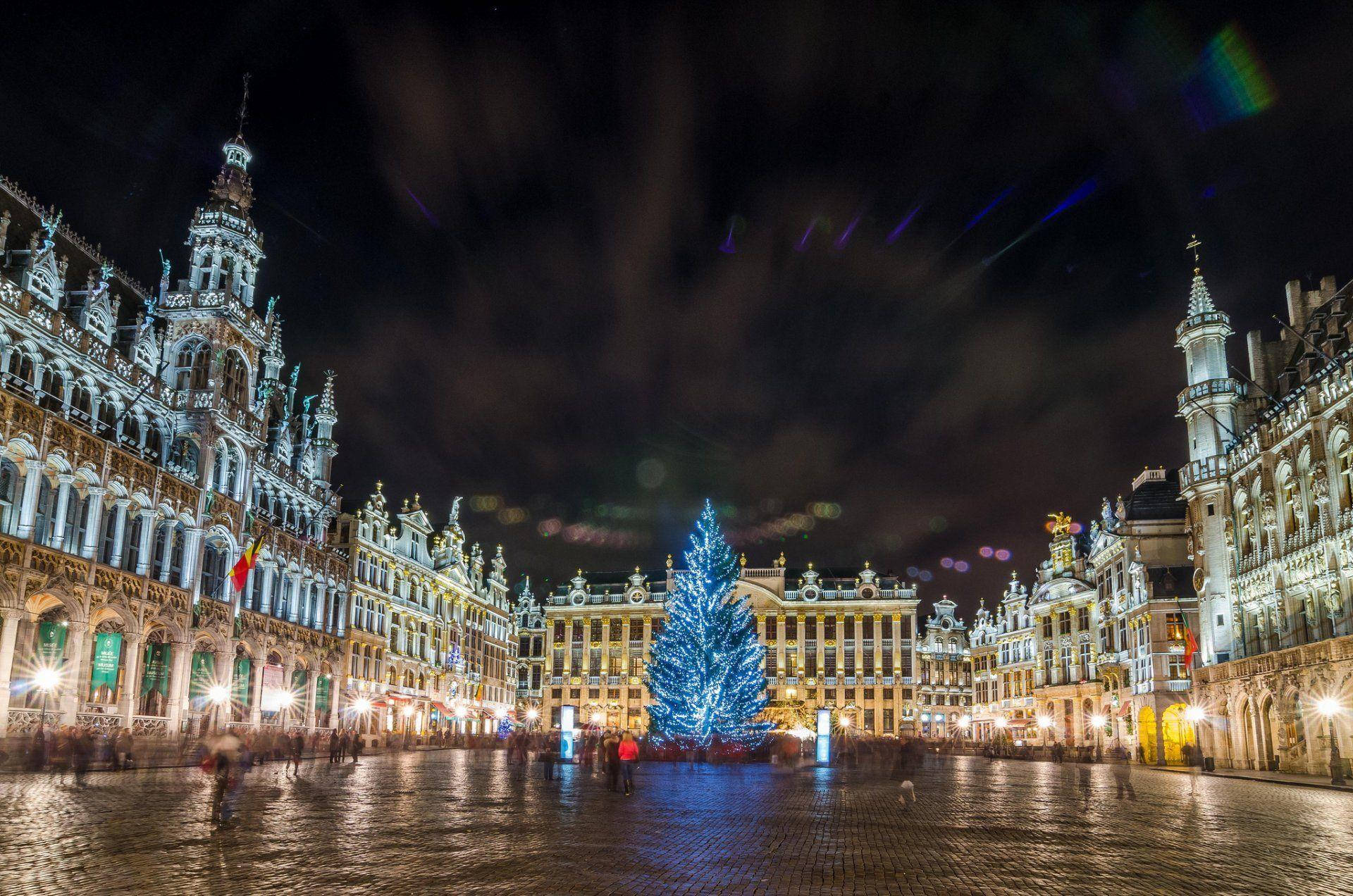 Brussels Christmas Tree Background