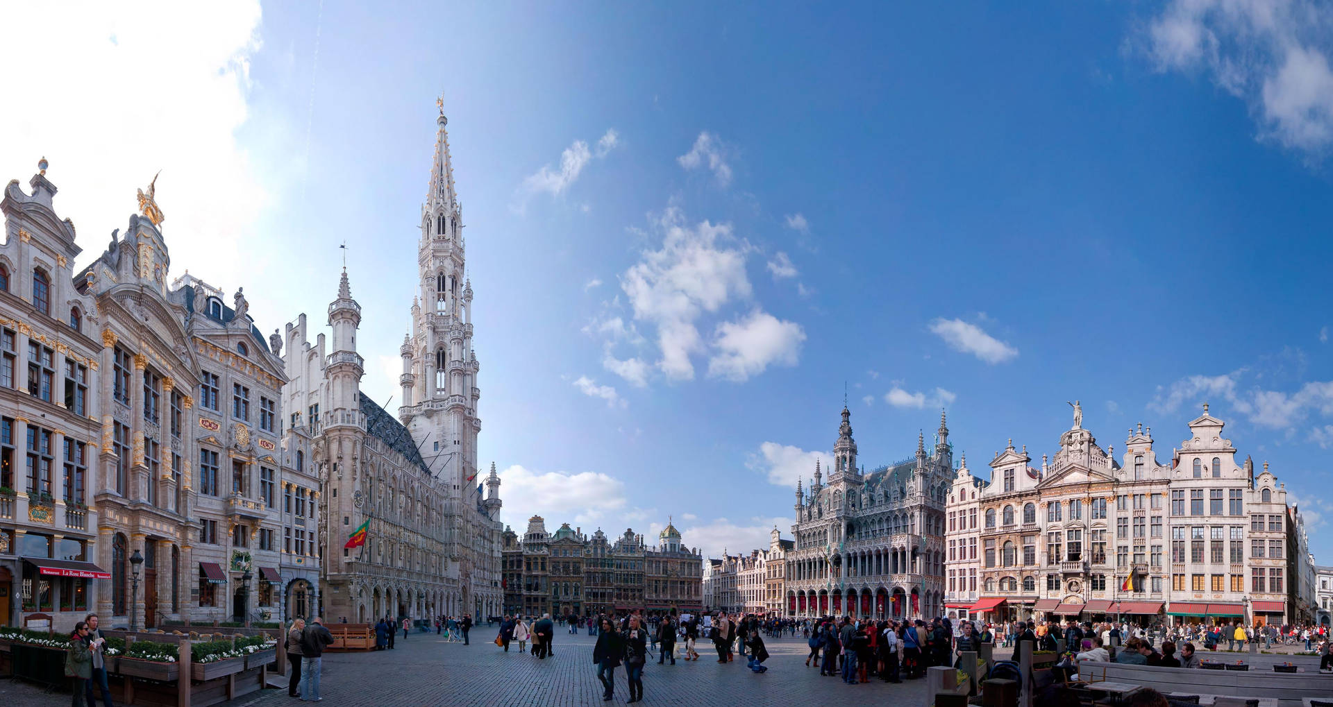 Brussels Morning View Background