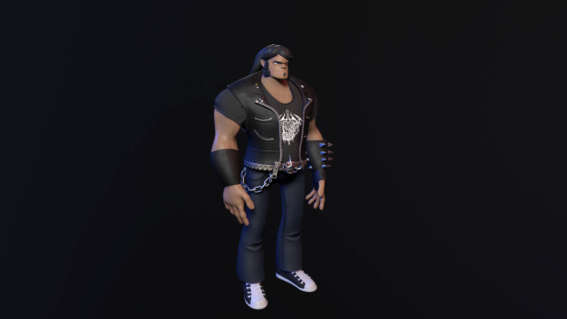 Brutal Legend Eddie In Black Background