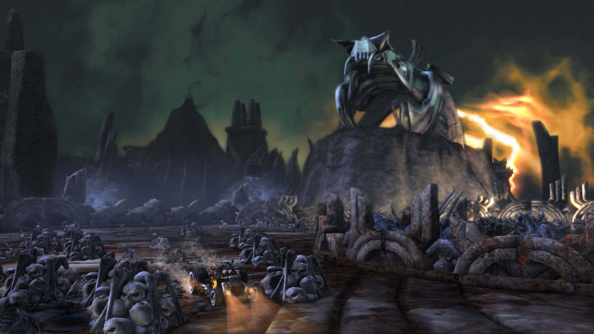 Brutal Legend Video Game Scene Background