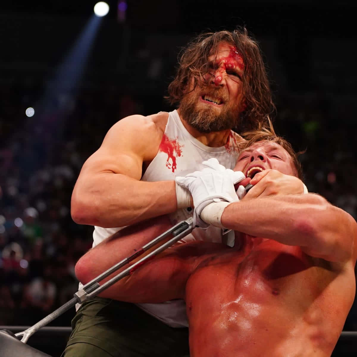 Bryan Danielson Choke Hold Maneuver Background