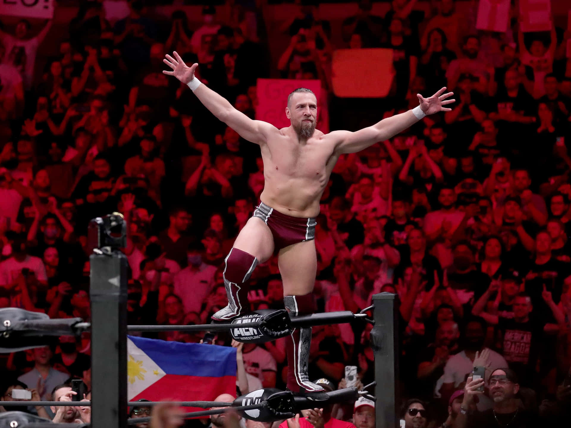 Bryan Danielson Winning Posture Background