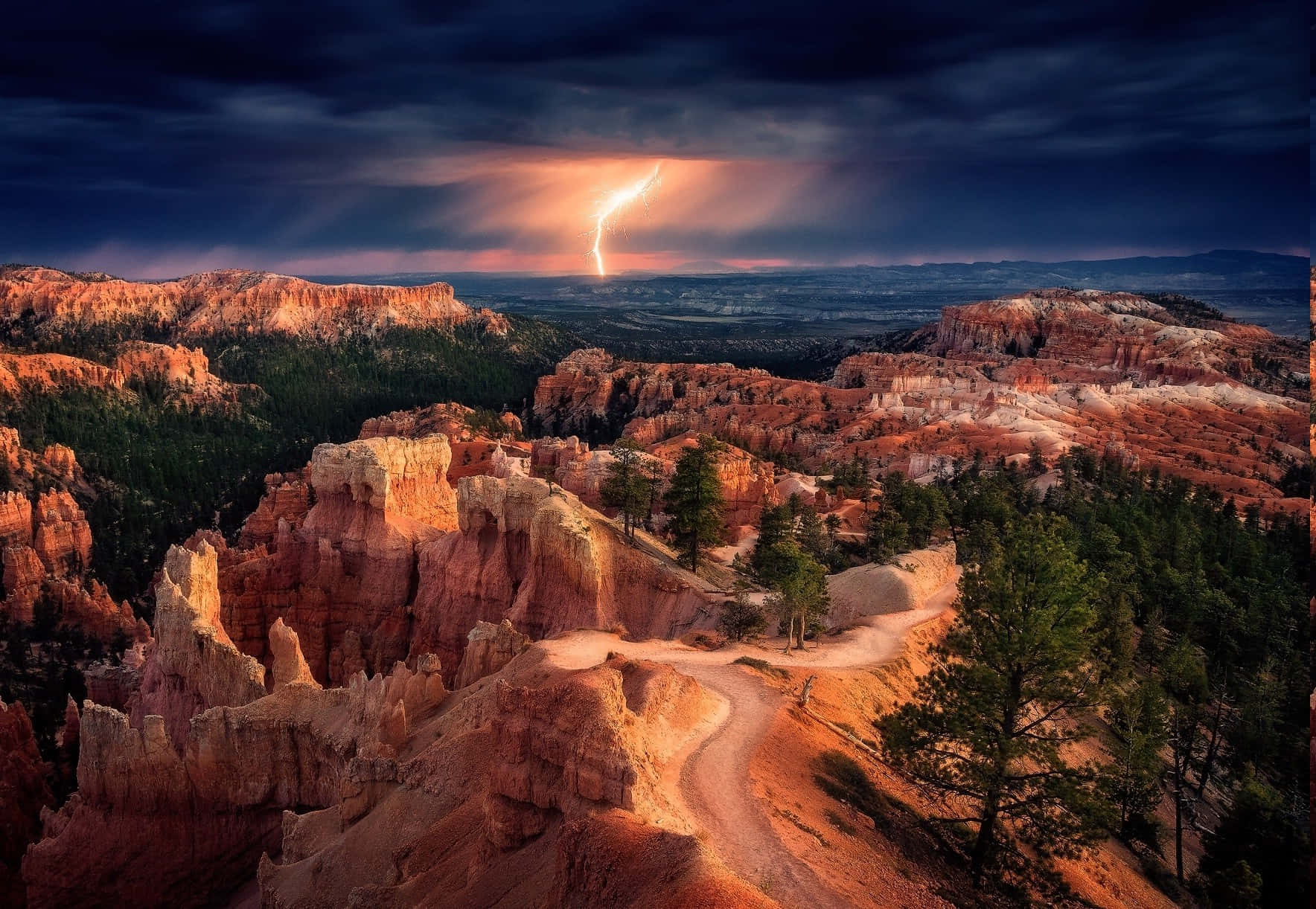 Bryce Canyon National Park Lightning Strike