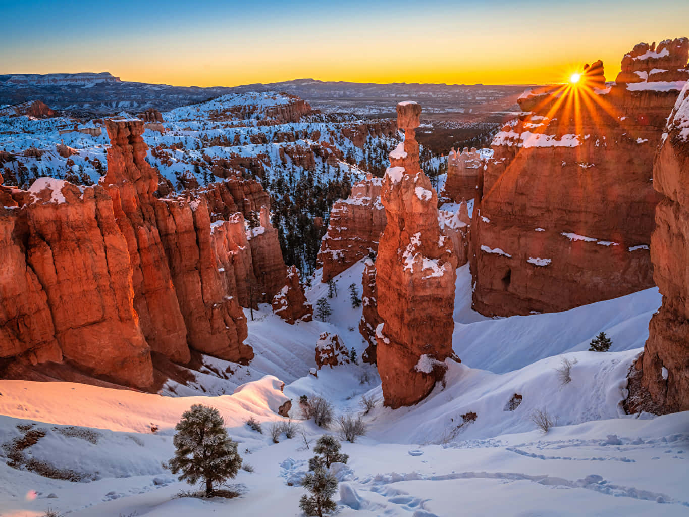 Bryce Canyon National Park Stellar View Of The Setting Sun