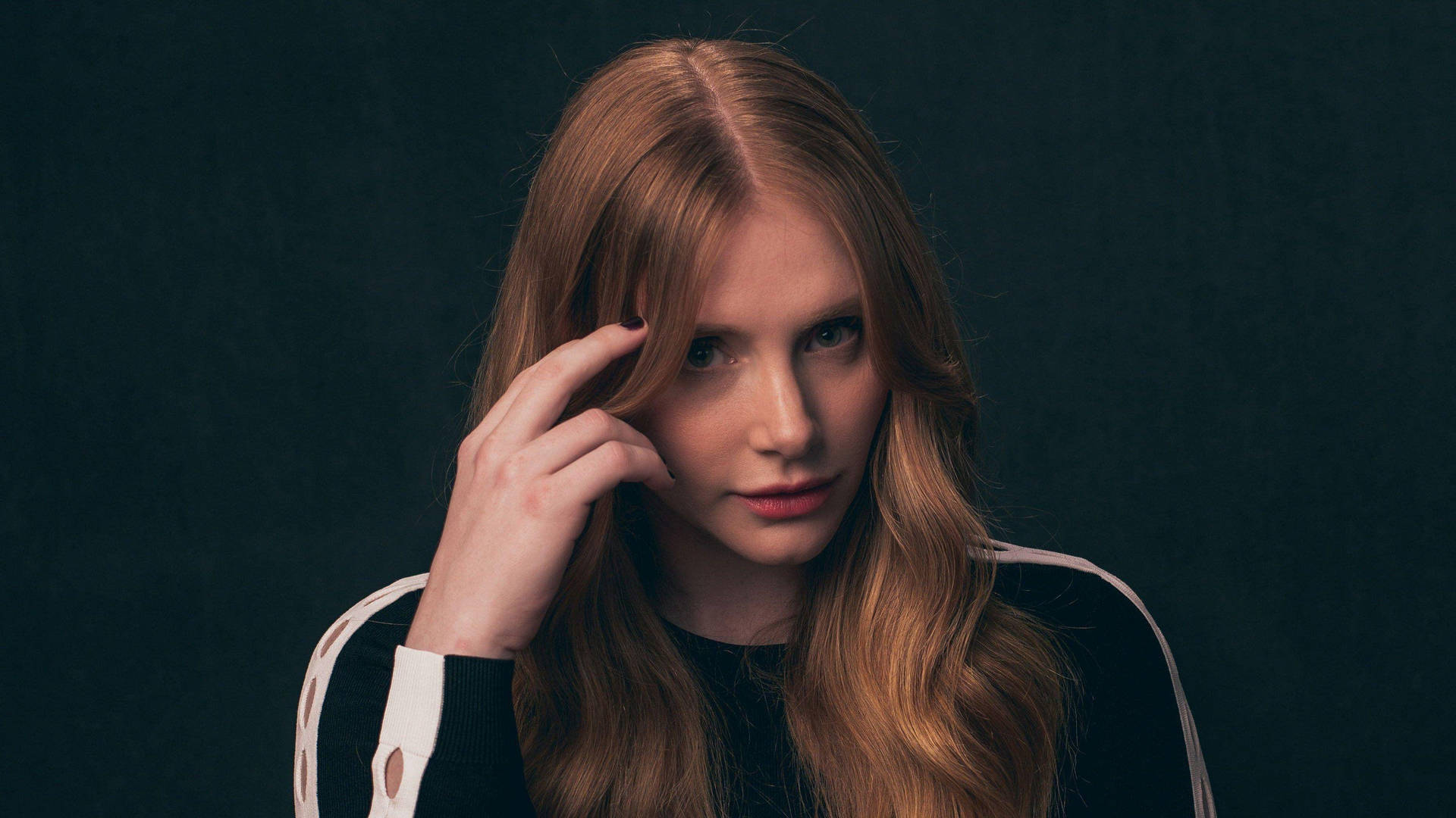 Bryce Dallas Howard In Black And White Background