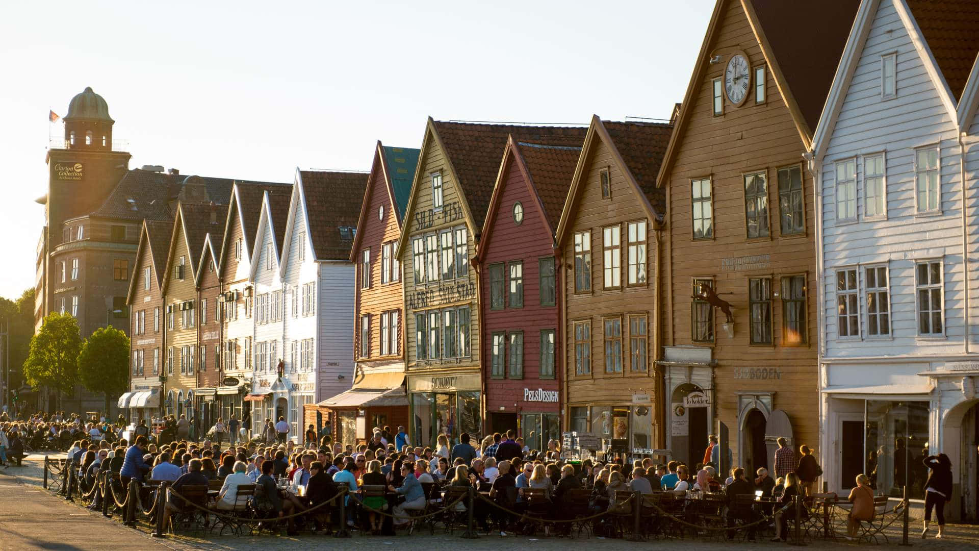 Bryggen Waterfront Dining Experience Background