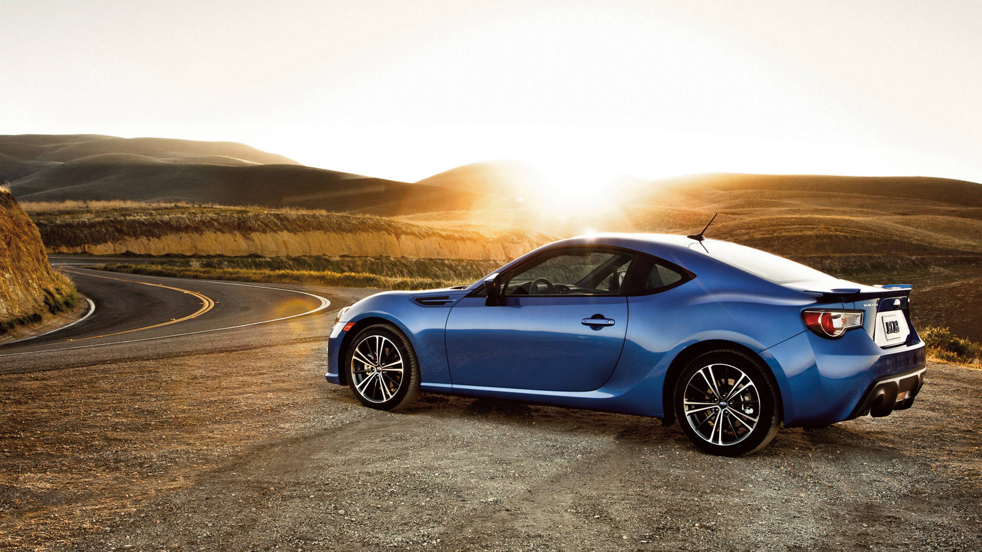 Brz Parked At A Field Background