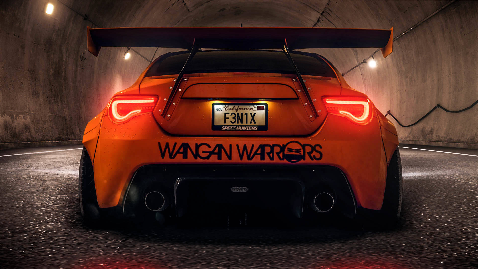 Brz With Wangan Warriors Background