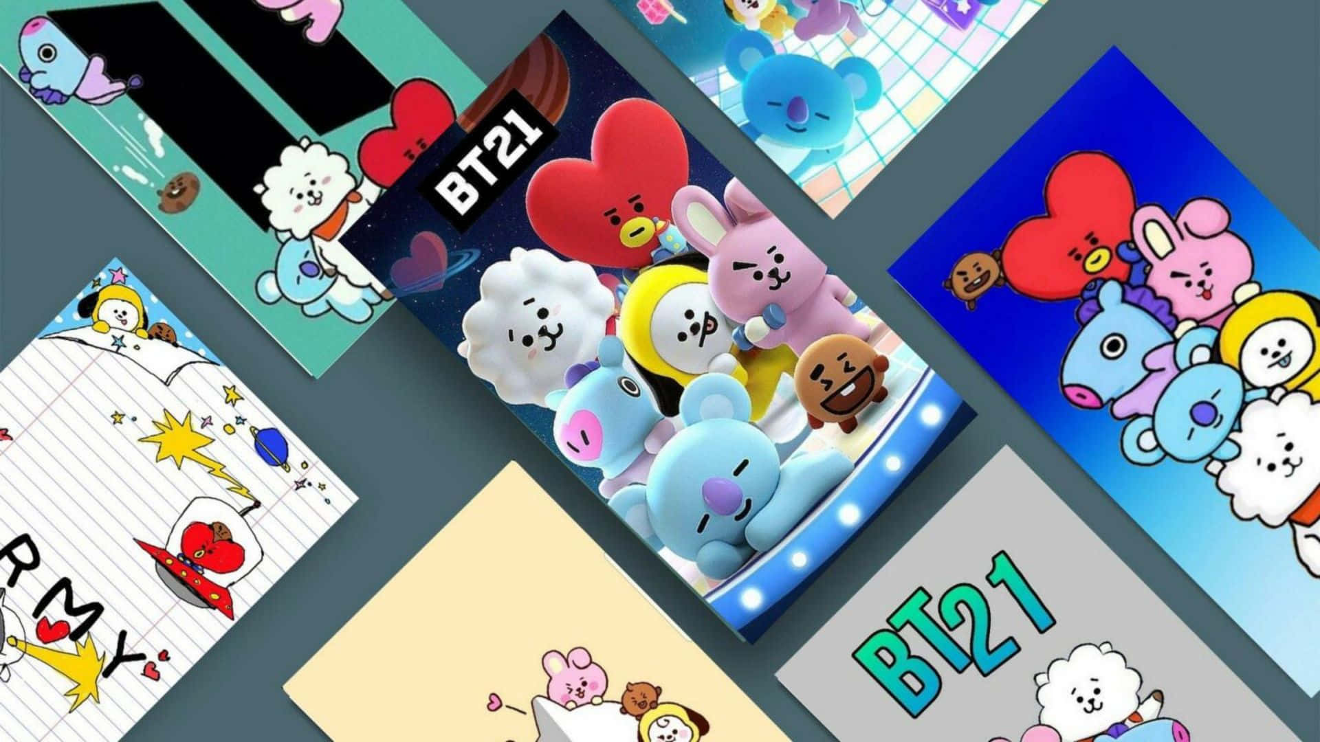 Bt21 4k Cards Background