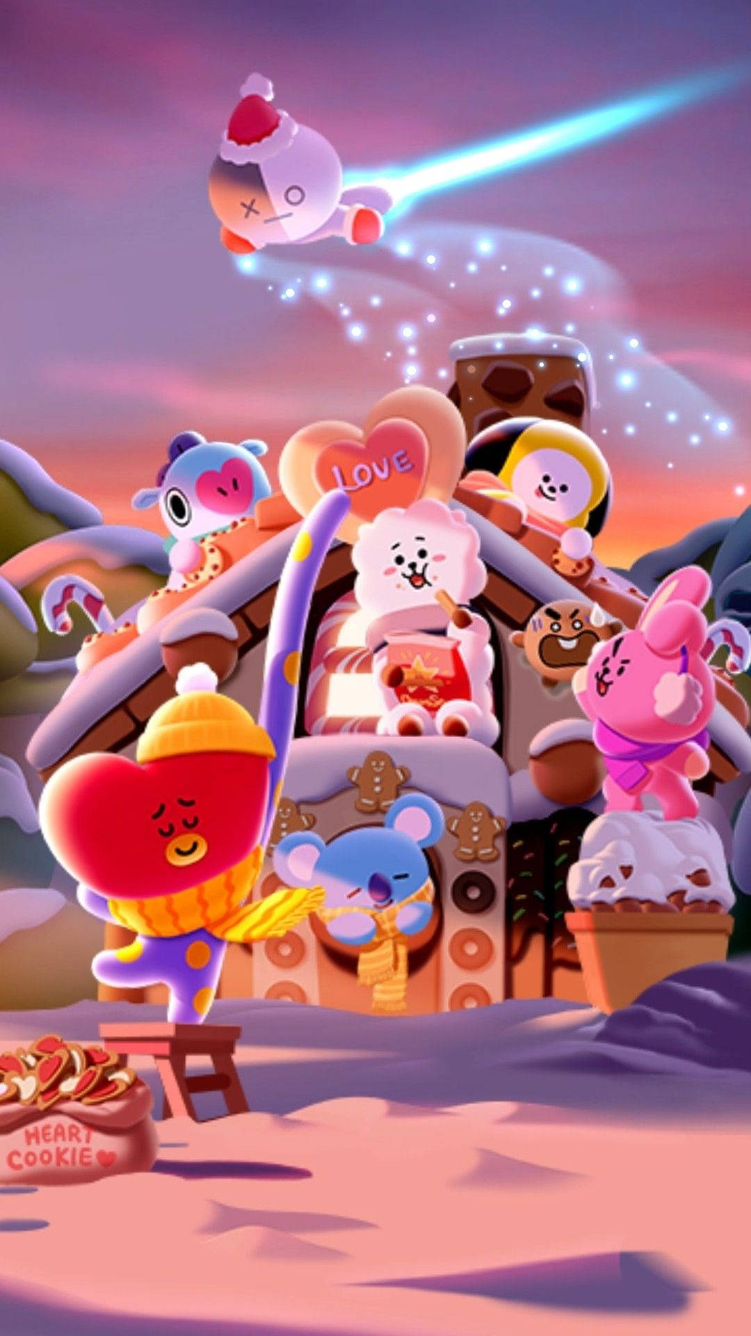 Bt21 Characters Gingerbread House