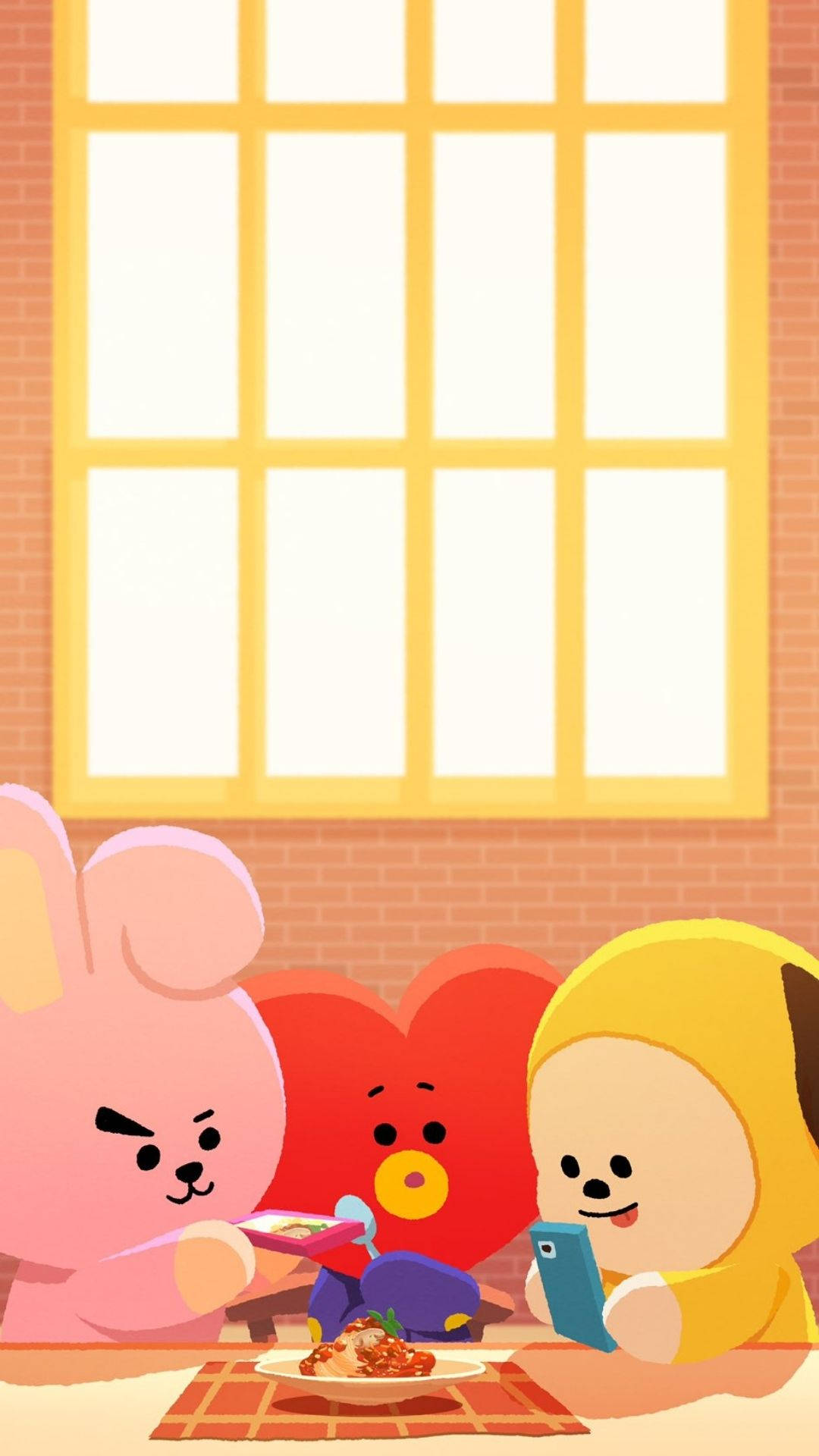 Bt21 Taking Pictures Of Food Background
