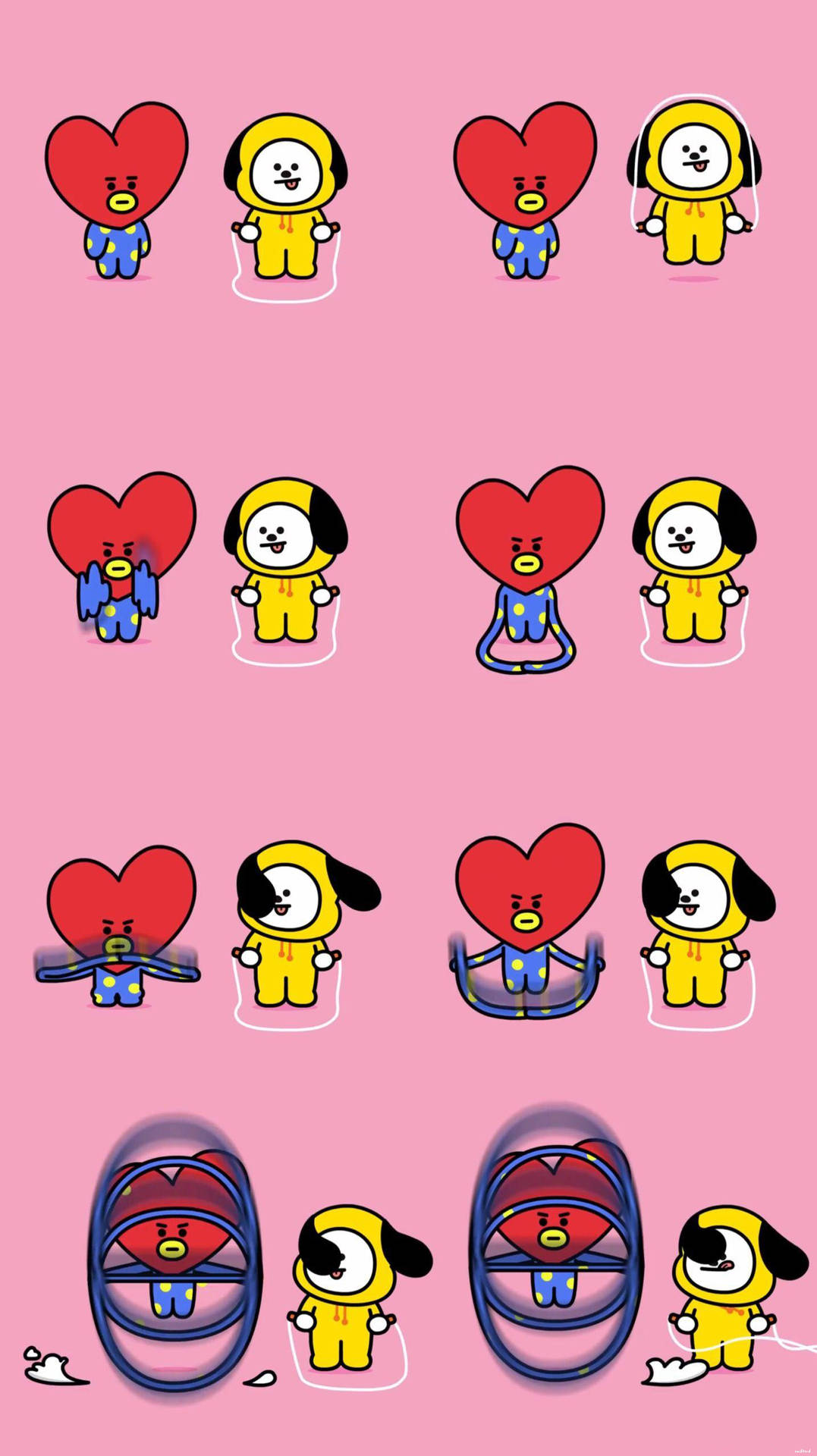 Bt21 Tata And Chimmy Background