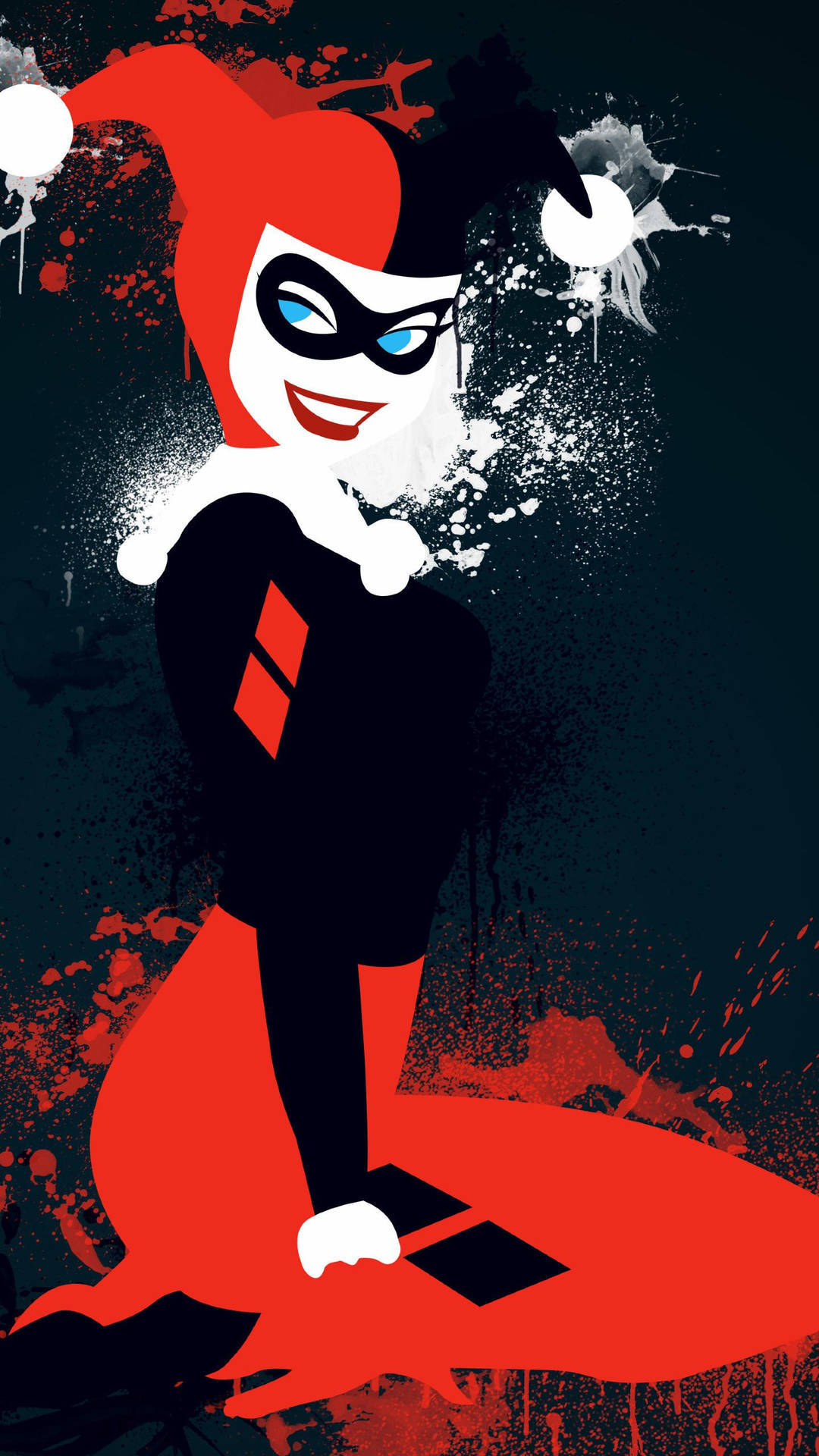 Btas Harley Quinn Phone Art Background