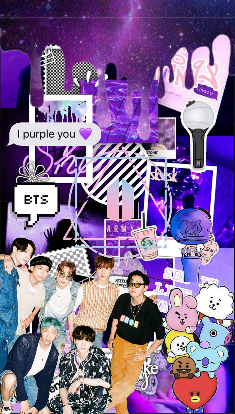 Bts Aesthetic Bt21 Purple