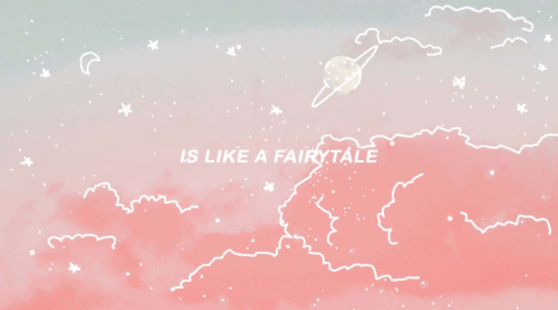 Bts Aesthetic Desktop Showcasing Group In Pink Background