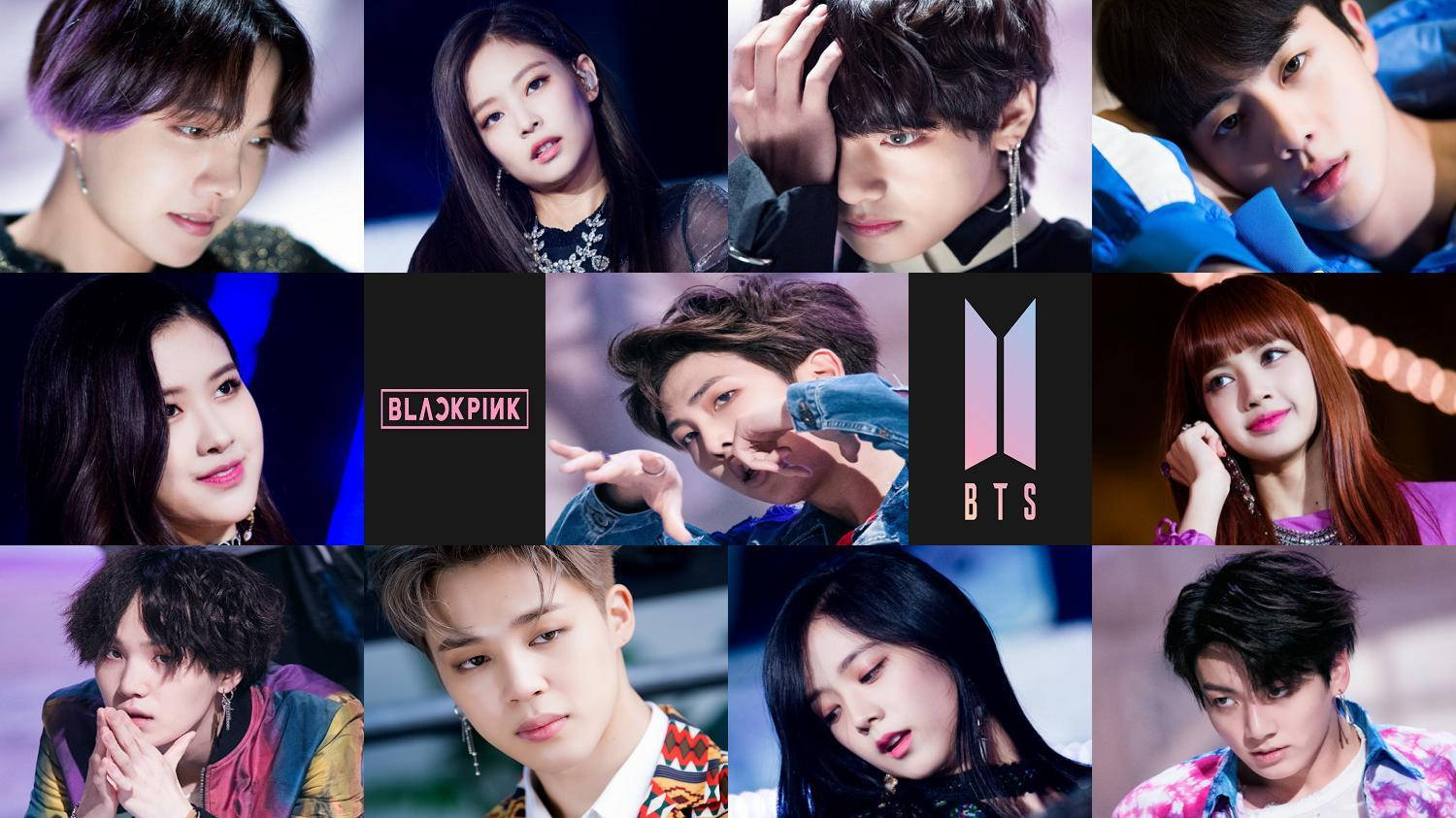 Bts And Blackpink Member Solo Selfies Background