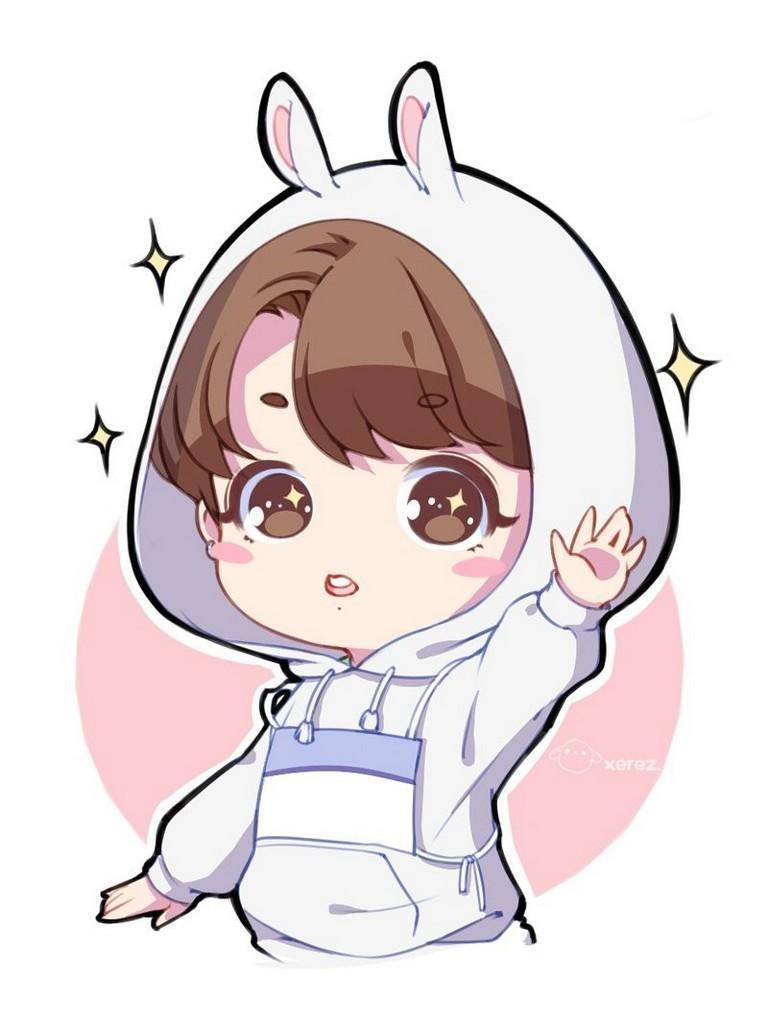 Bts Anime Jungkook In Sheep Costume Background