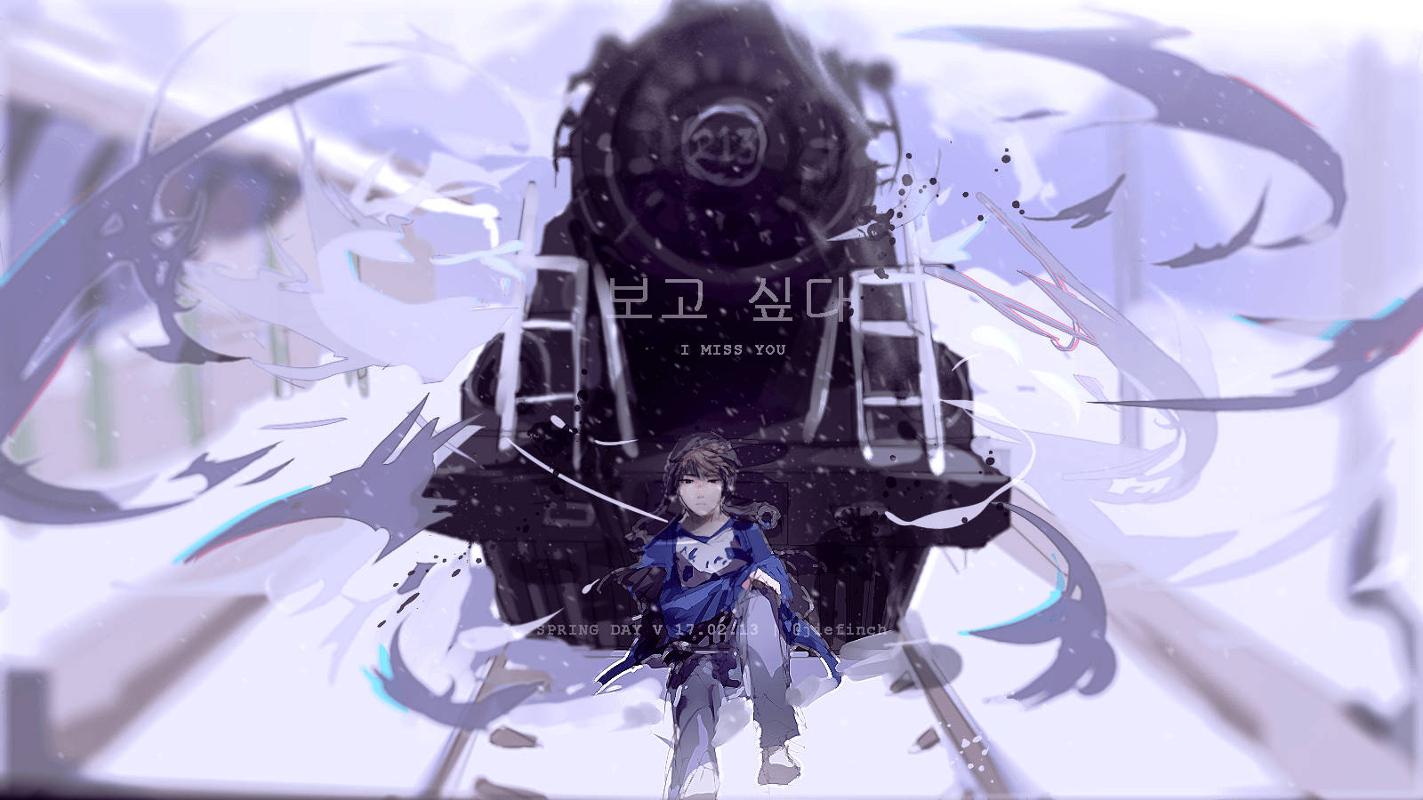 Bts Anime Steam Train Background