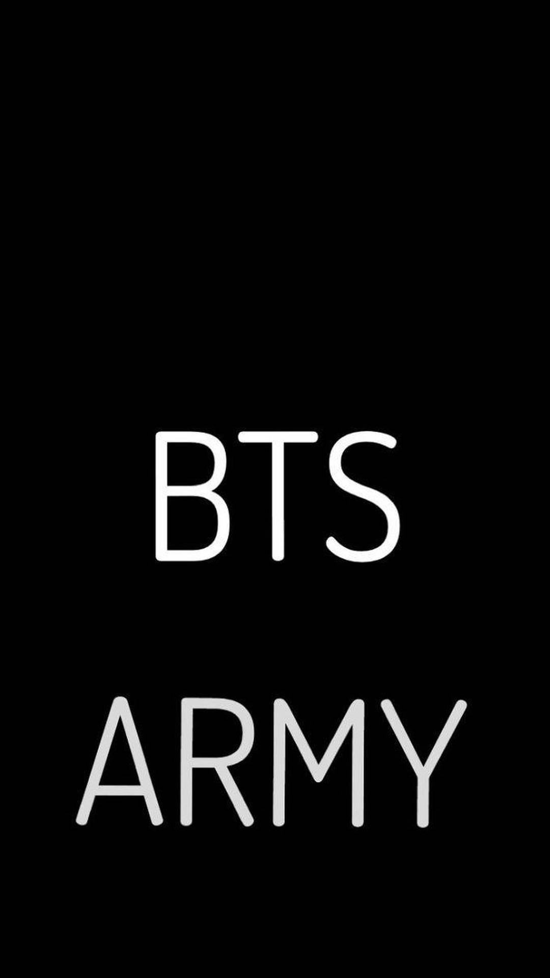 Bts Army Black Poster Background