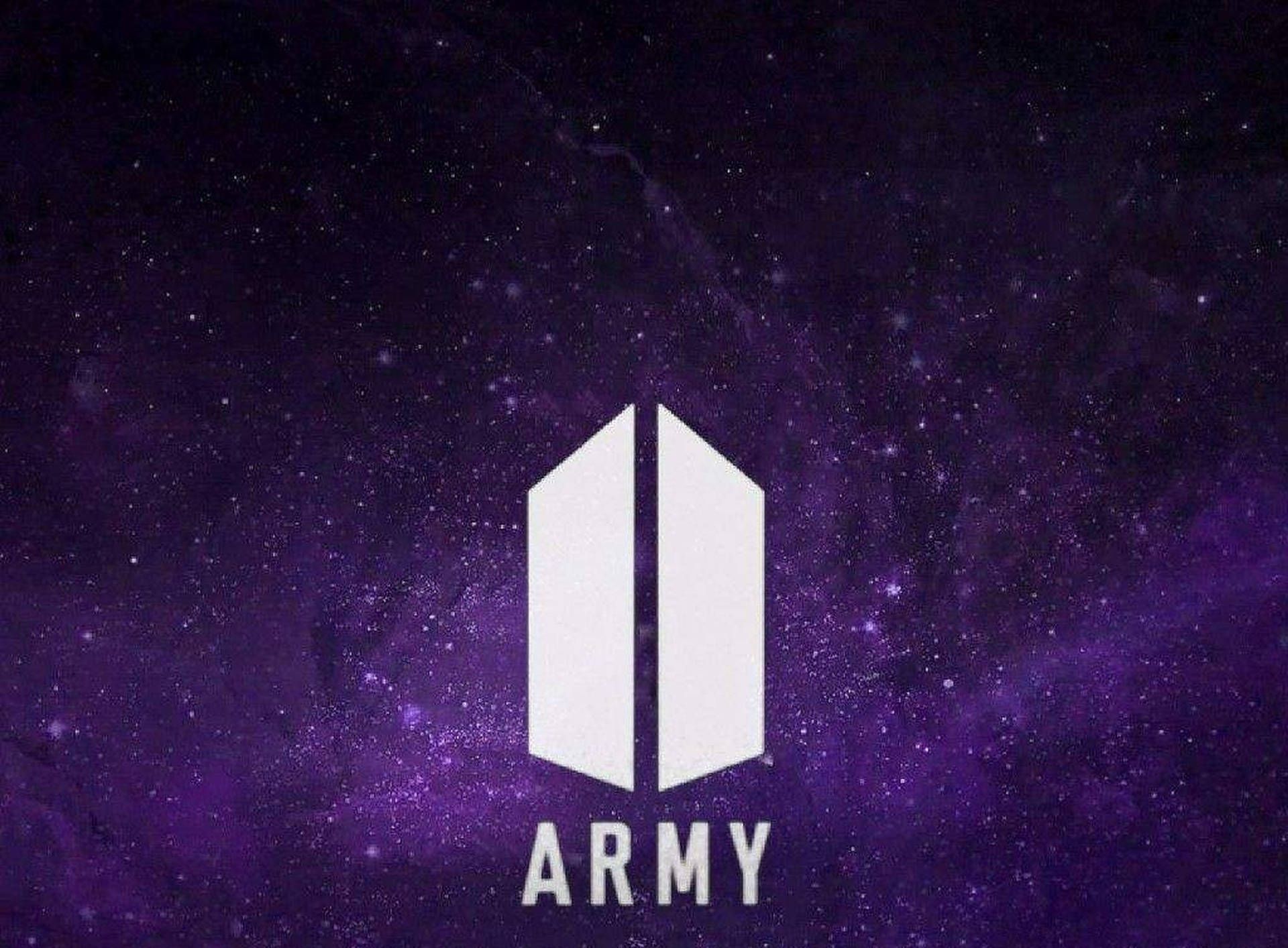 Bts Army Logo Purple Space Background