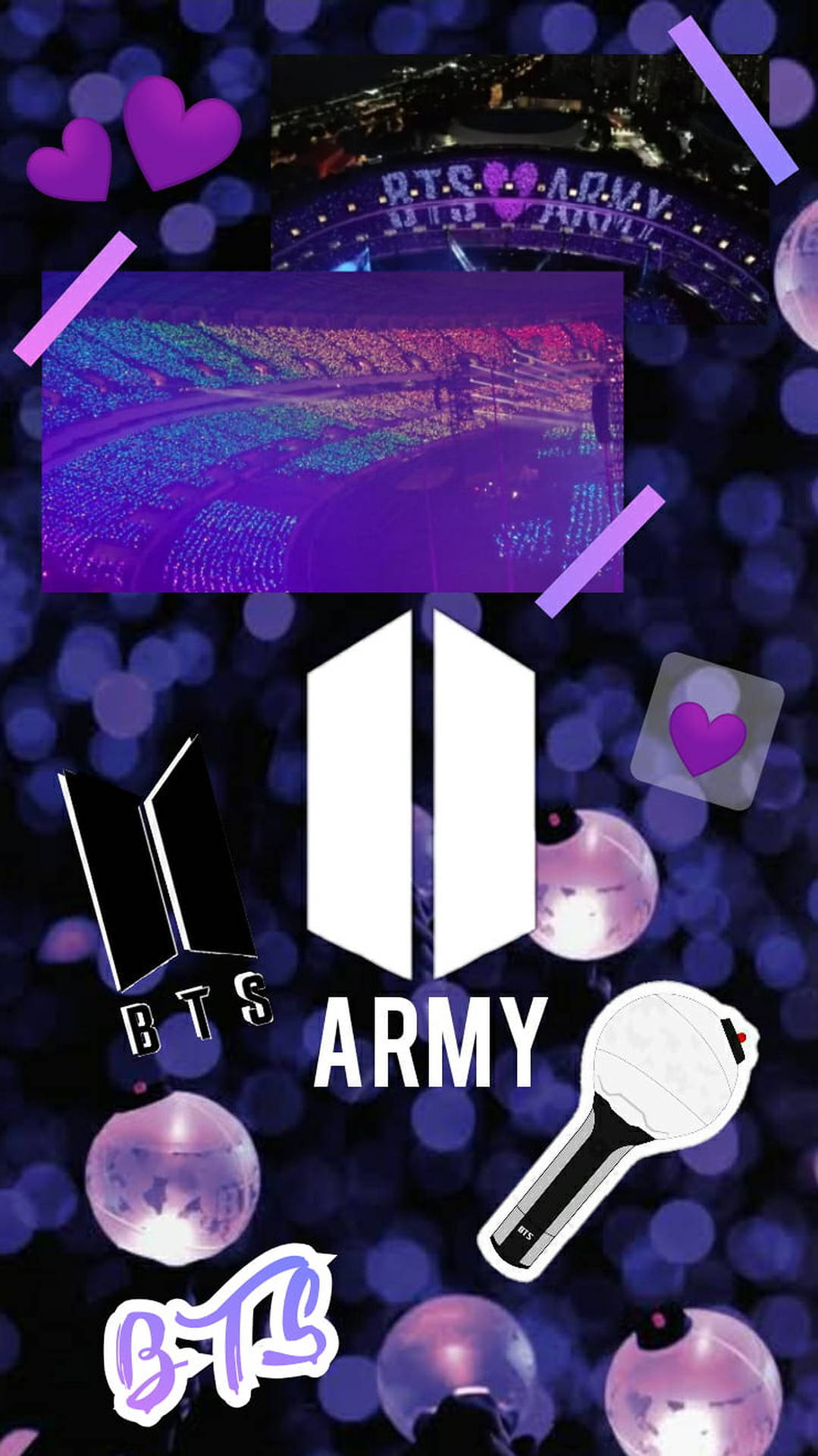 Bts Army Purple Fan Art Background