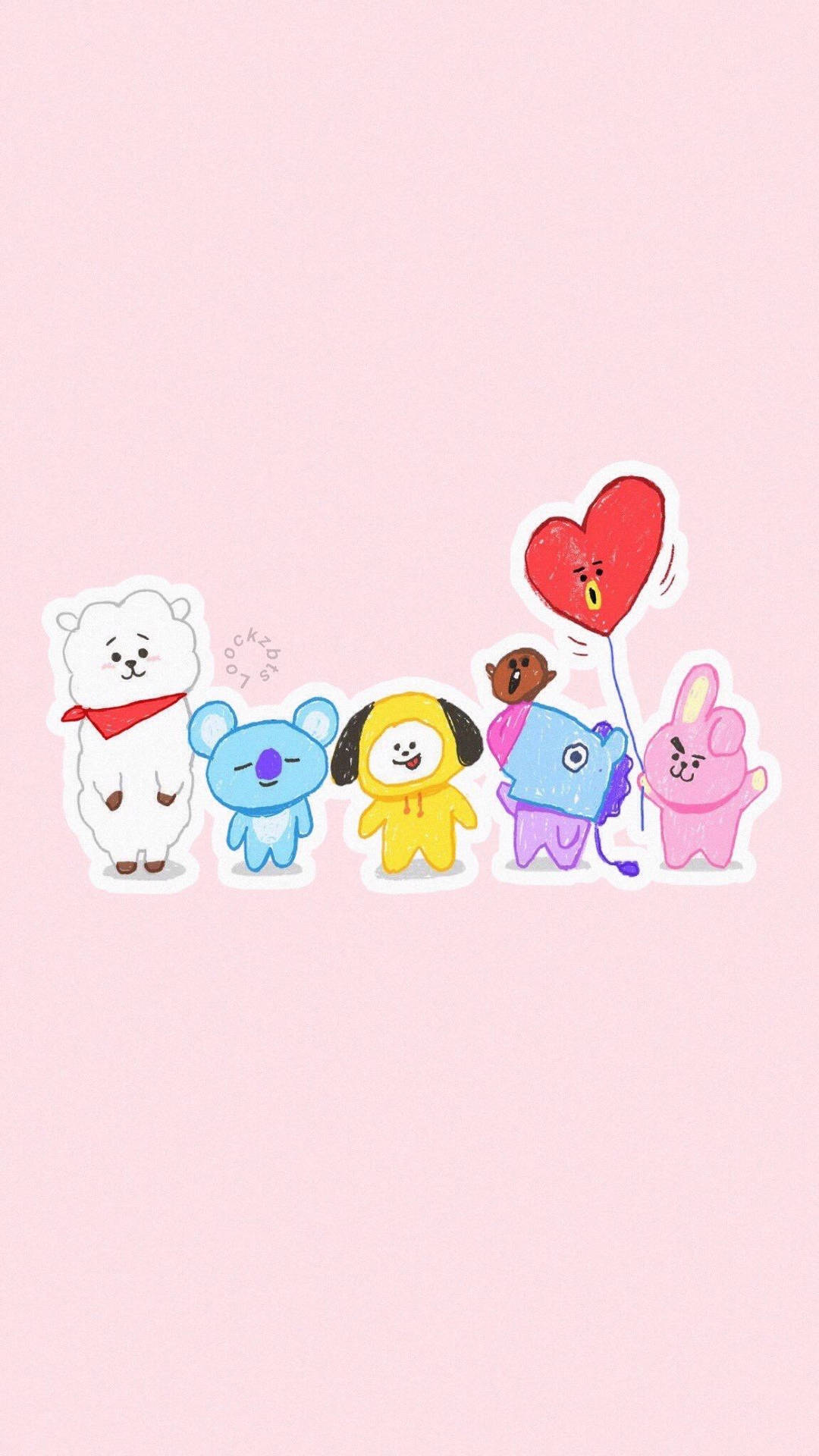 Bts Bt21 Line Up Background